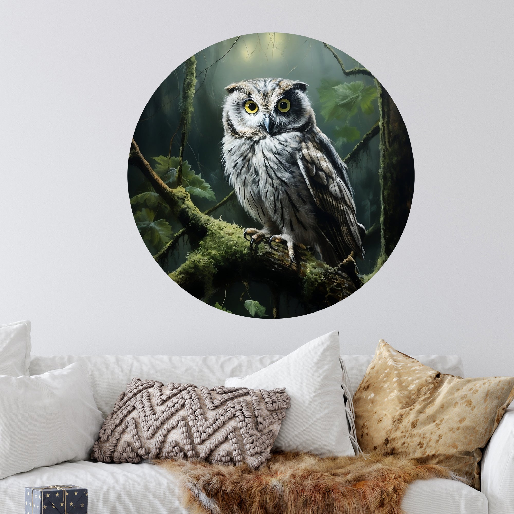 Wandtattoo Eule - Ein Blick voller Weisheit