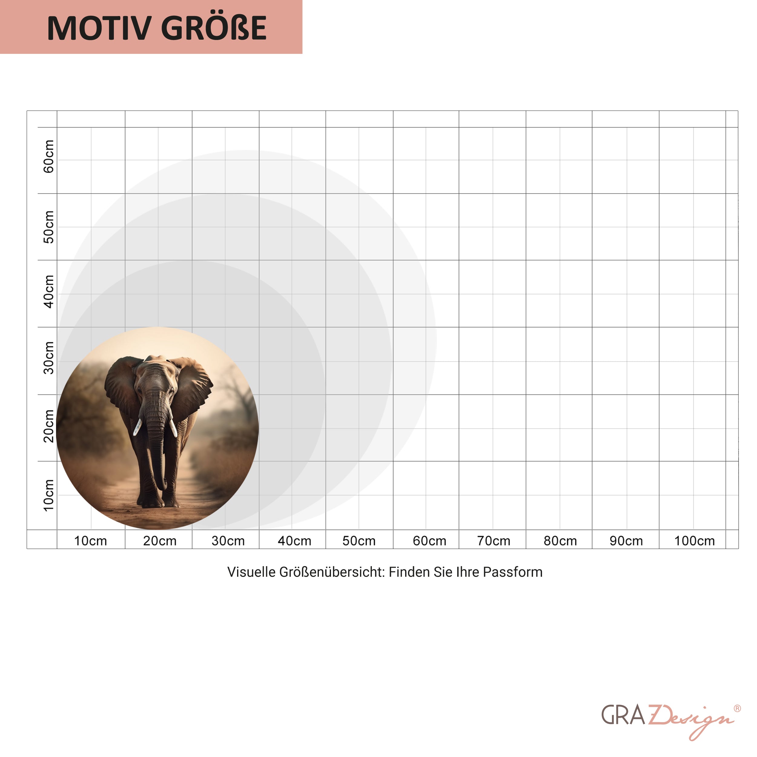 Wandtattoo Elefant - Stärke und Anmut für dein Zuhause