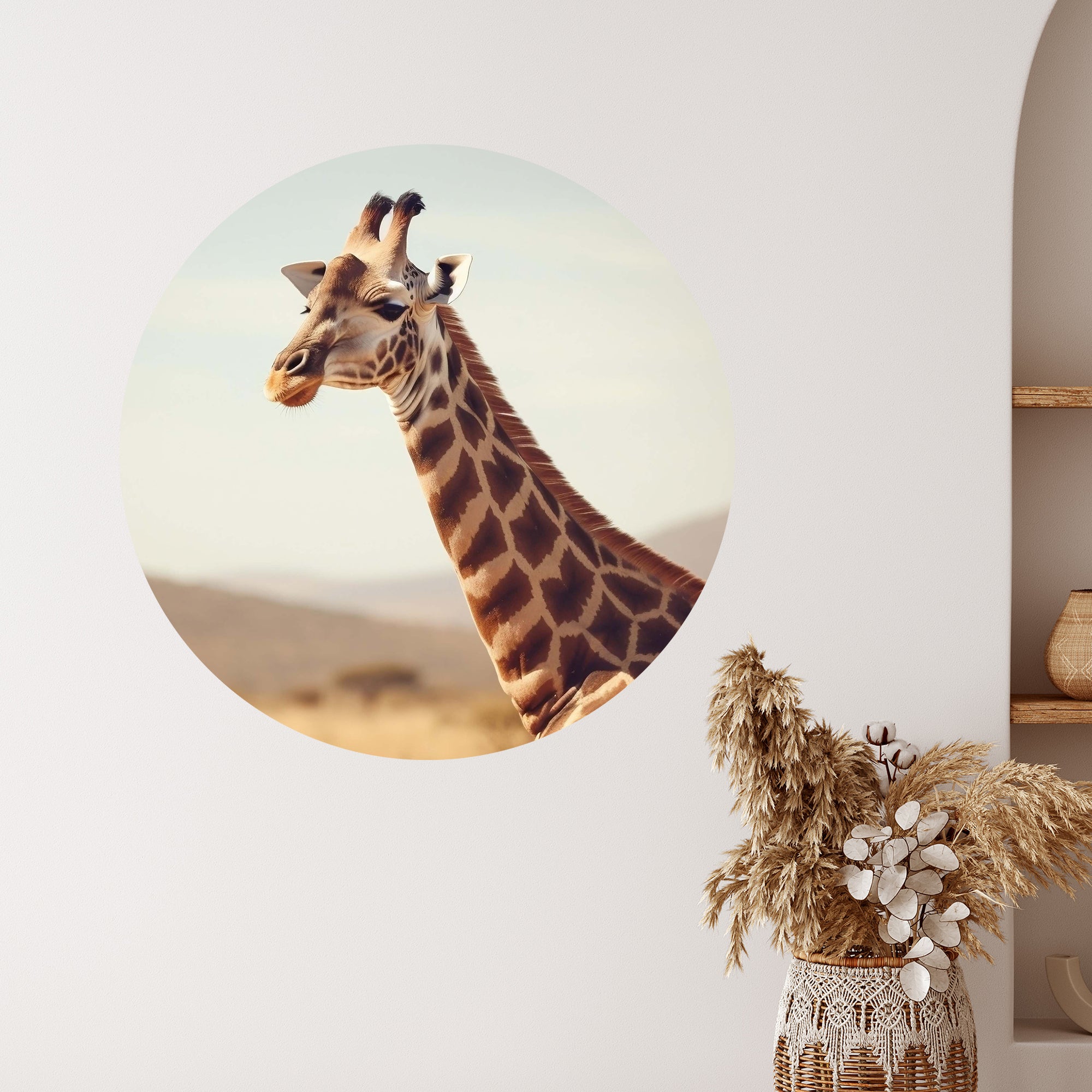 Wandtattoo Giraffe - Ein Blick voller Anmut
