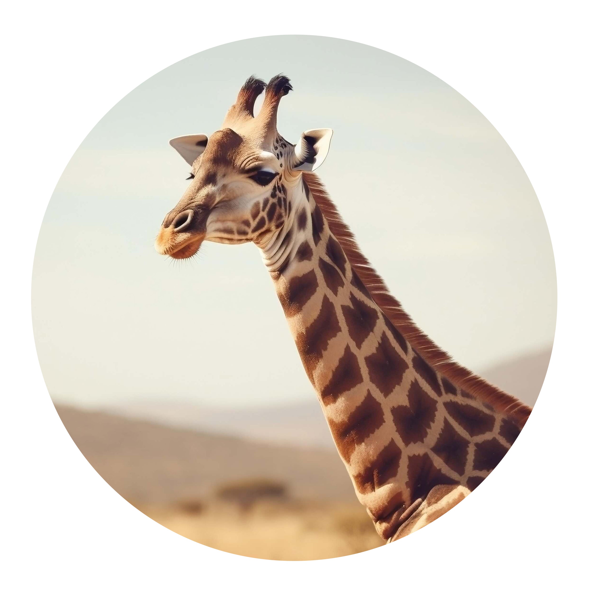 Wandtattoo Giraffe - Ein Blick voller Anmut