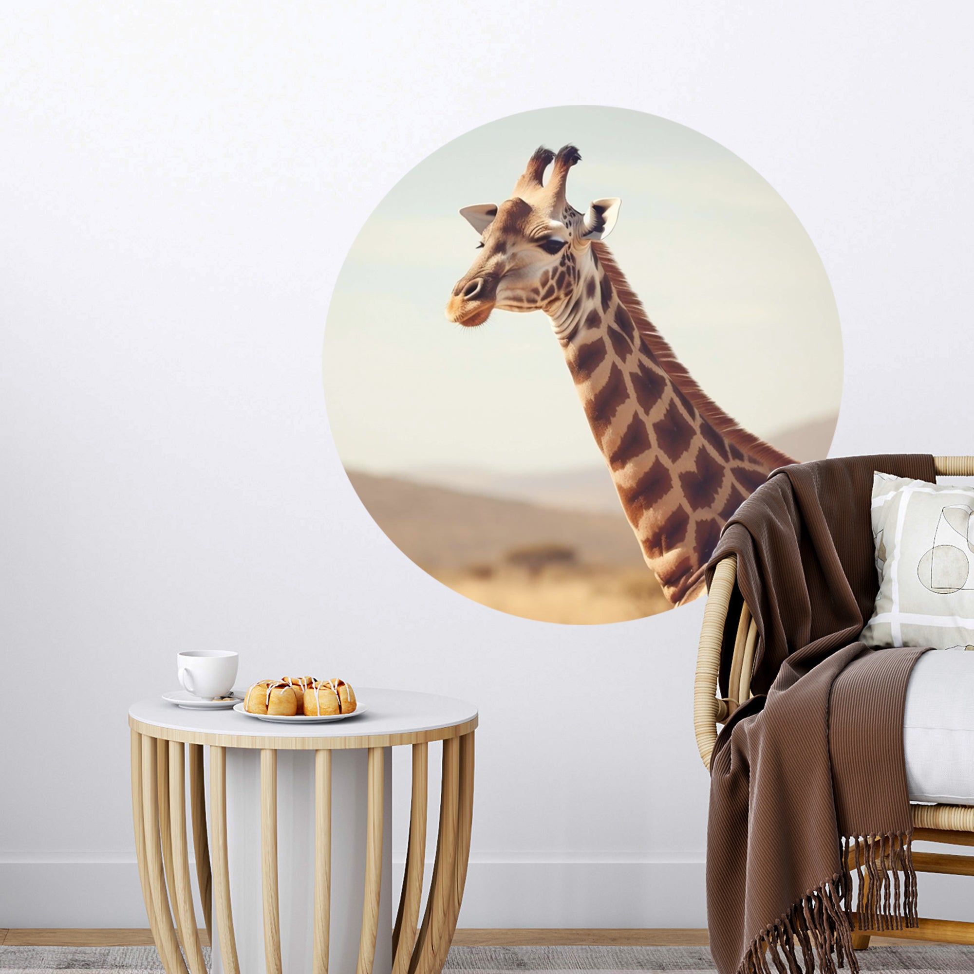 Wandtattoo Giraffe - Ein Blick voller Anmut