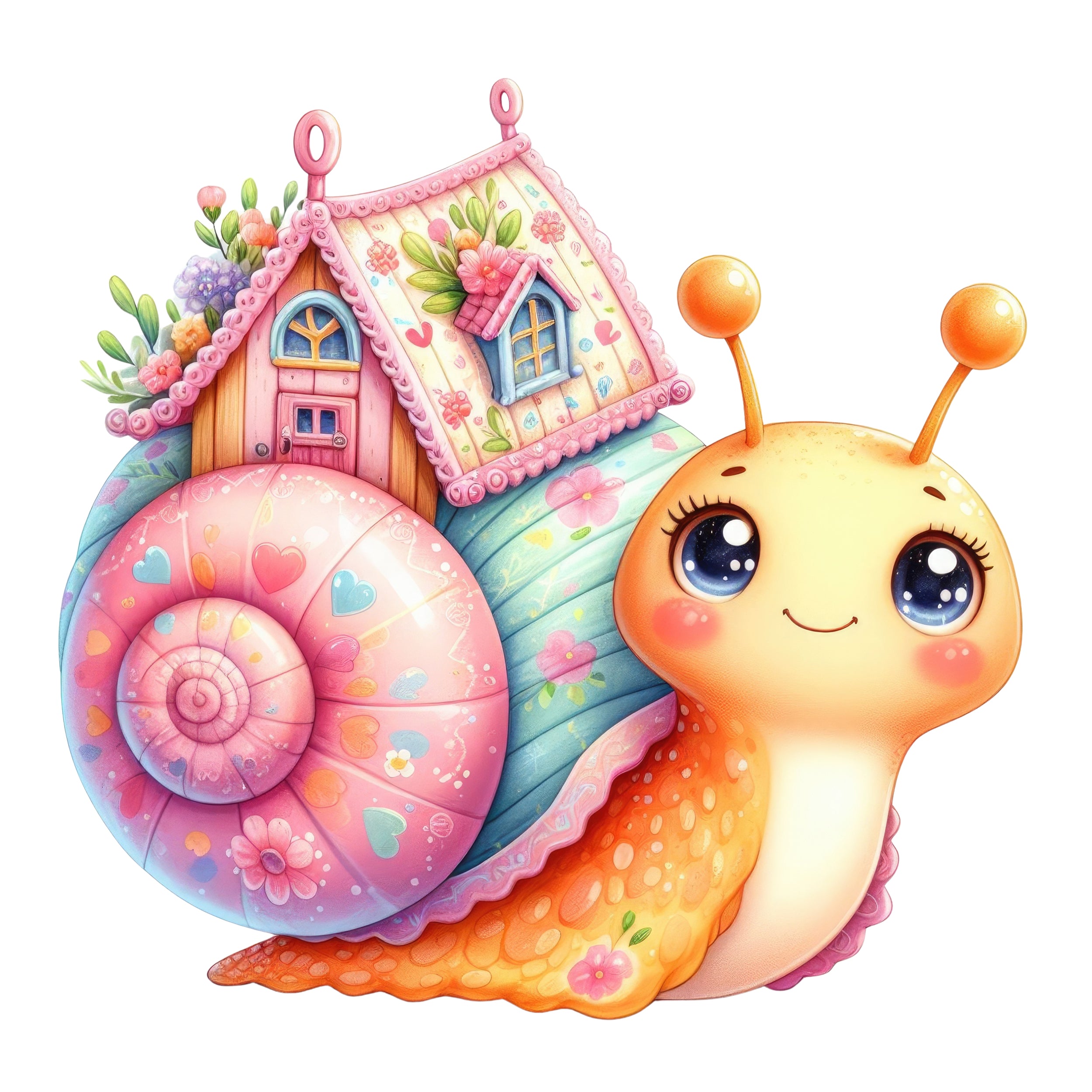 Wandtattoo Schnecke mit Haus