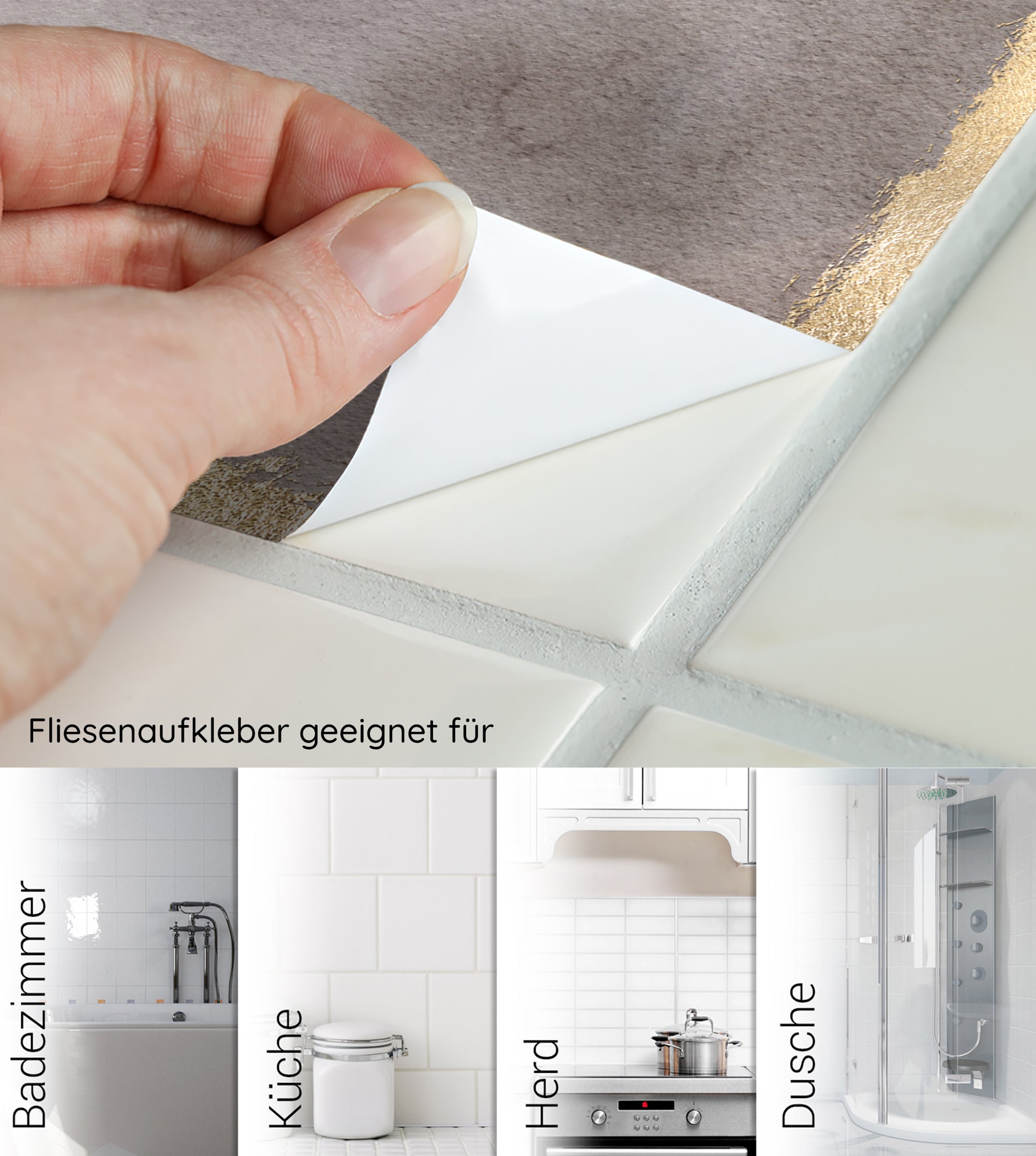 Fliesenaufkleber Aquarell-Motiv