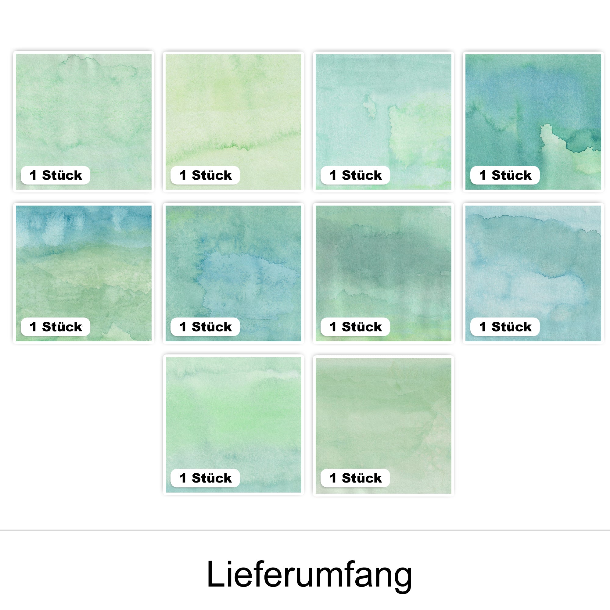 Fliesenaufkleber in grün