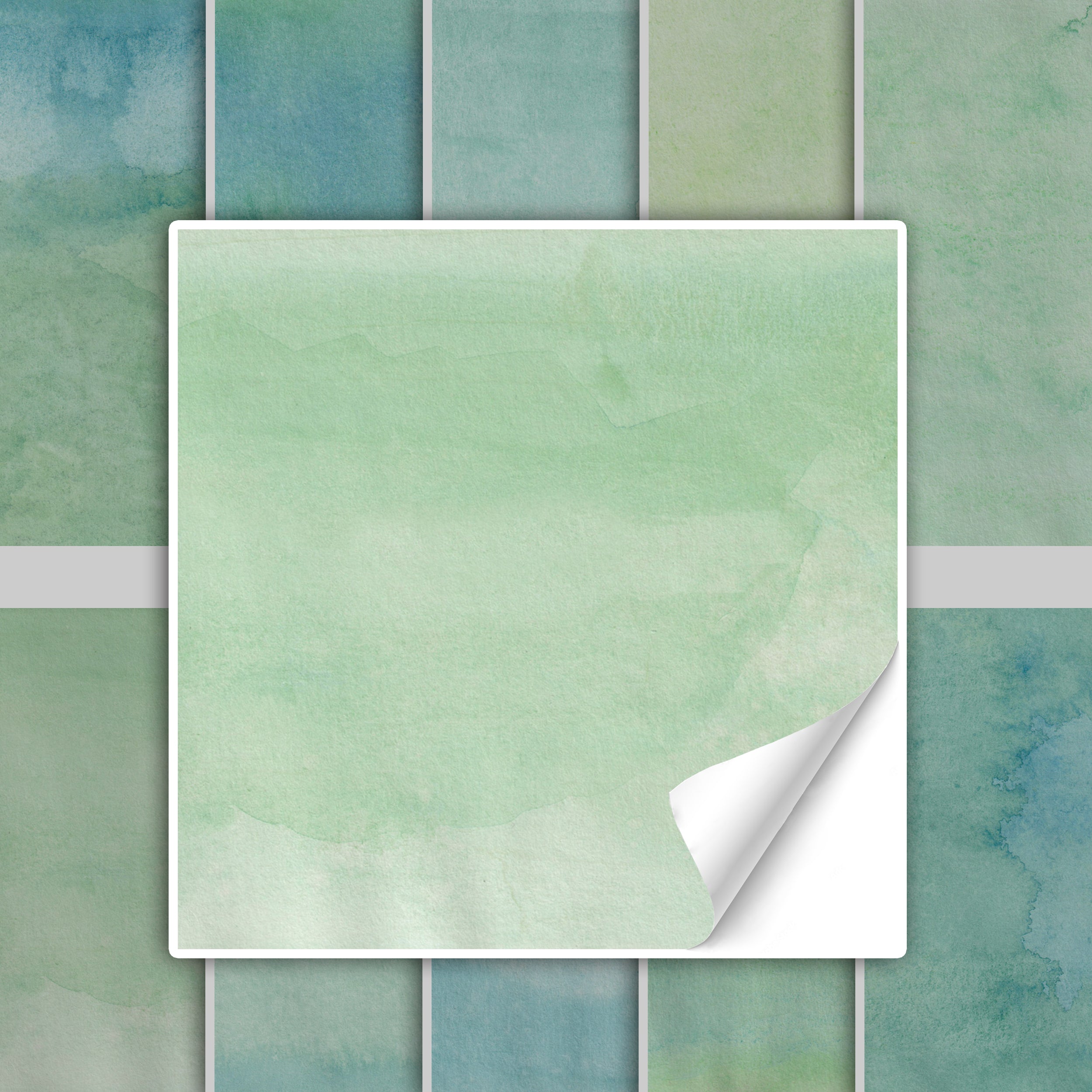 Zarte grüne Aquarell-Hintergrundtextur mit sanften Farbverläufen.