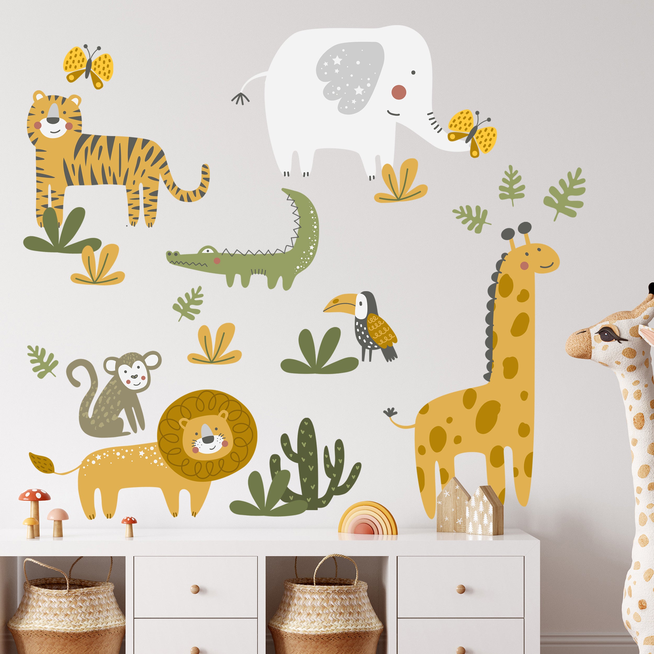 Dschungel Wandtattoo Kinderzimmer