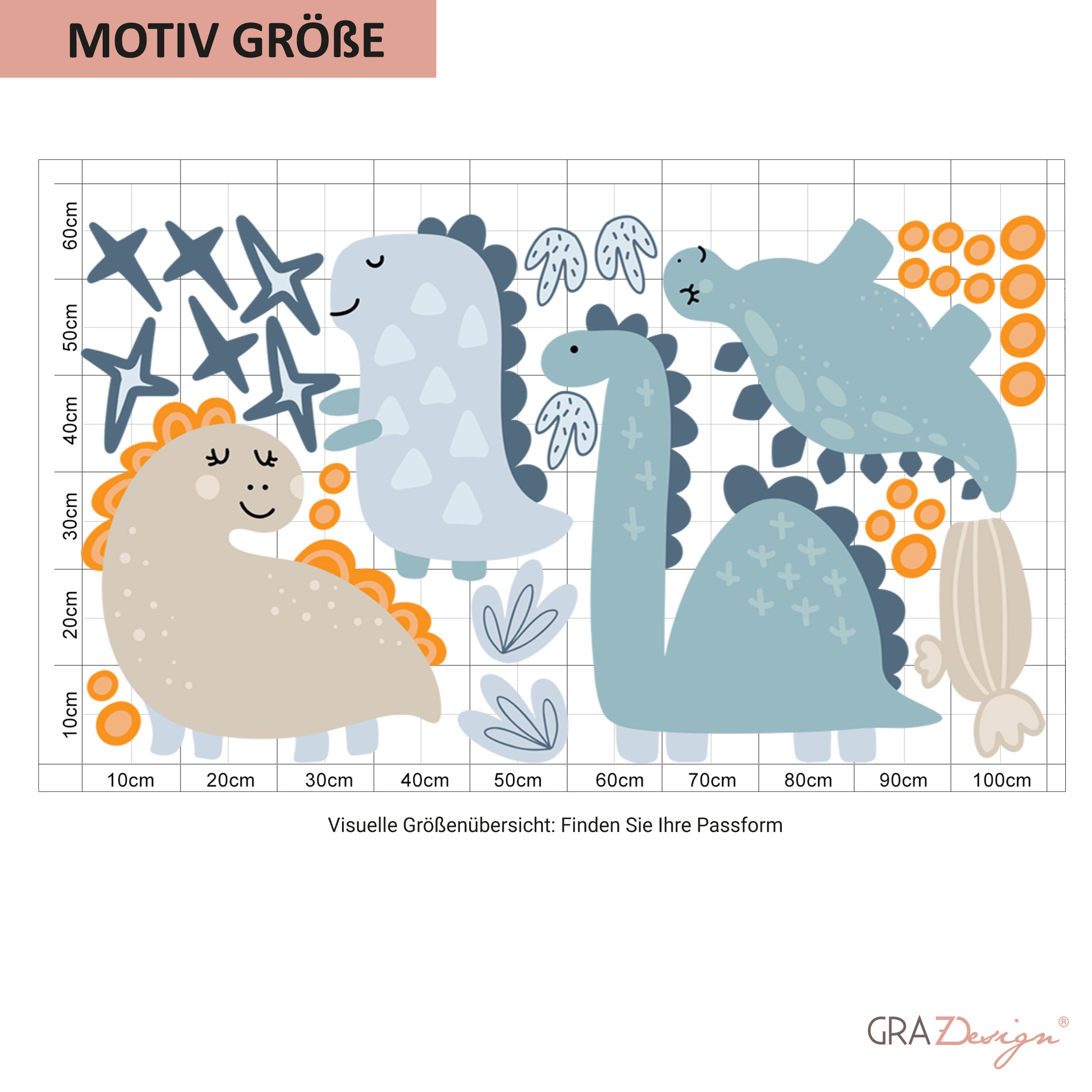 Wandtattoo Dinosaurier