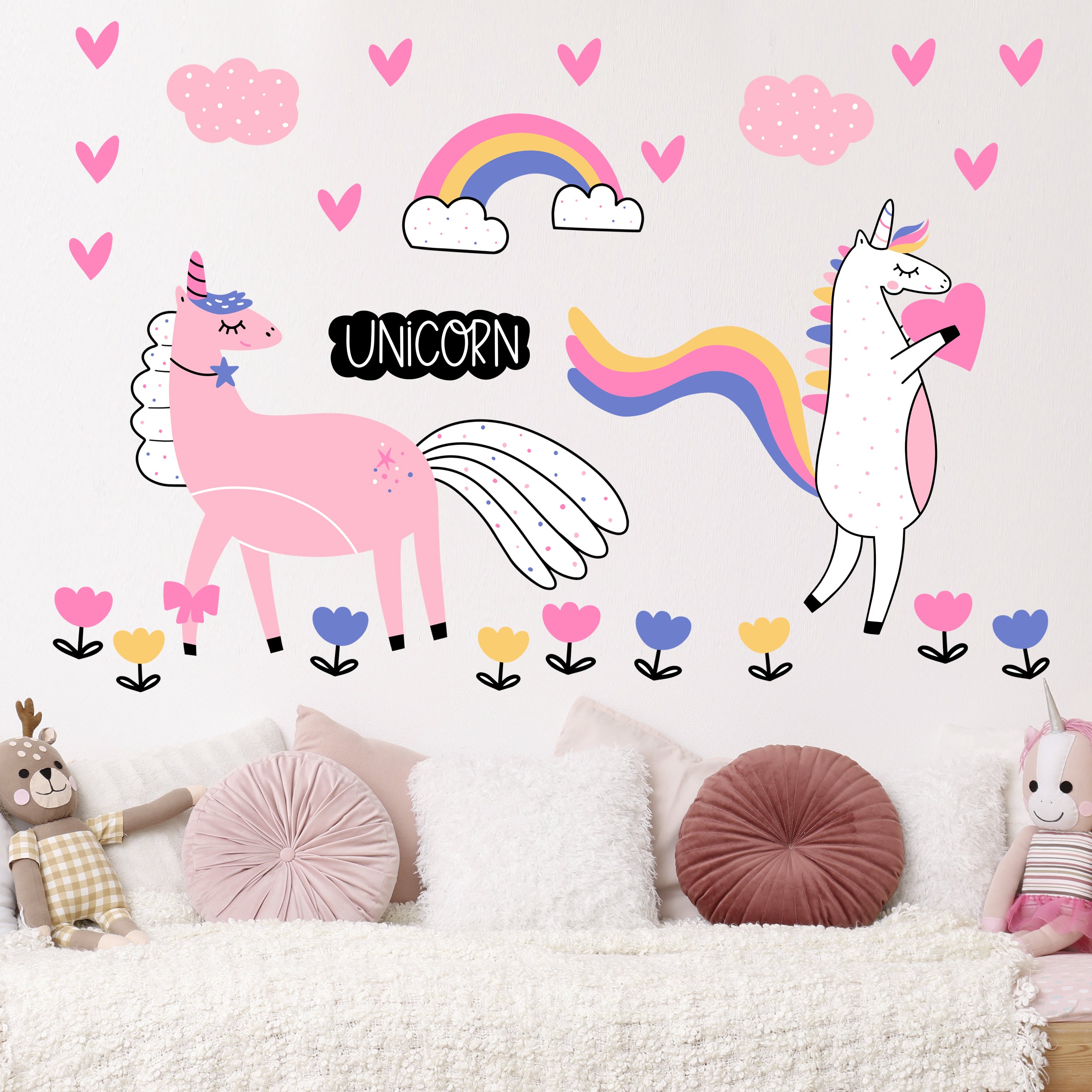 Wandtattoo Einhorn Mädchen