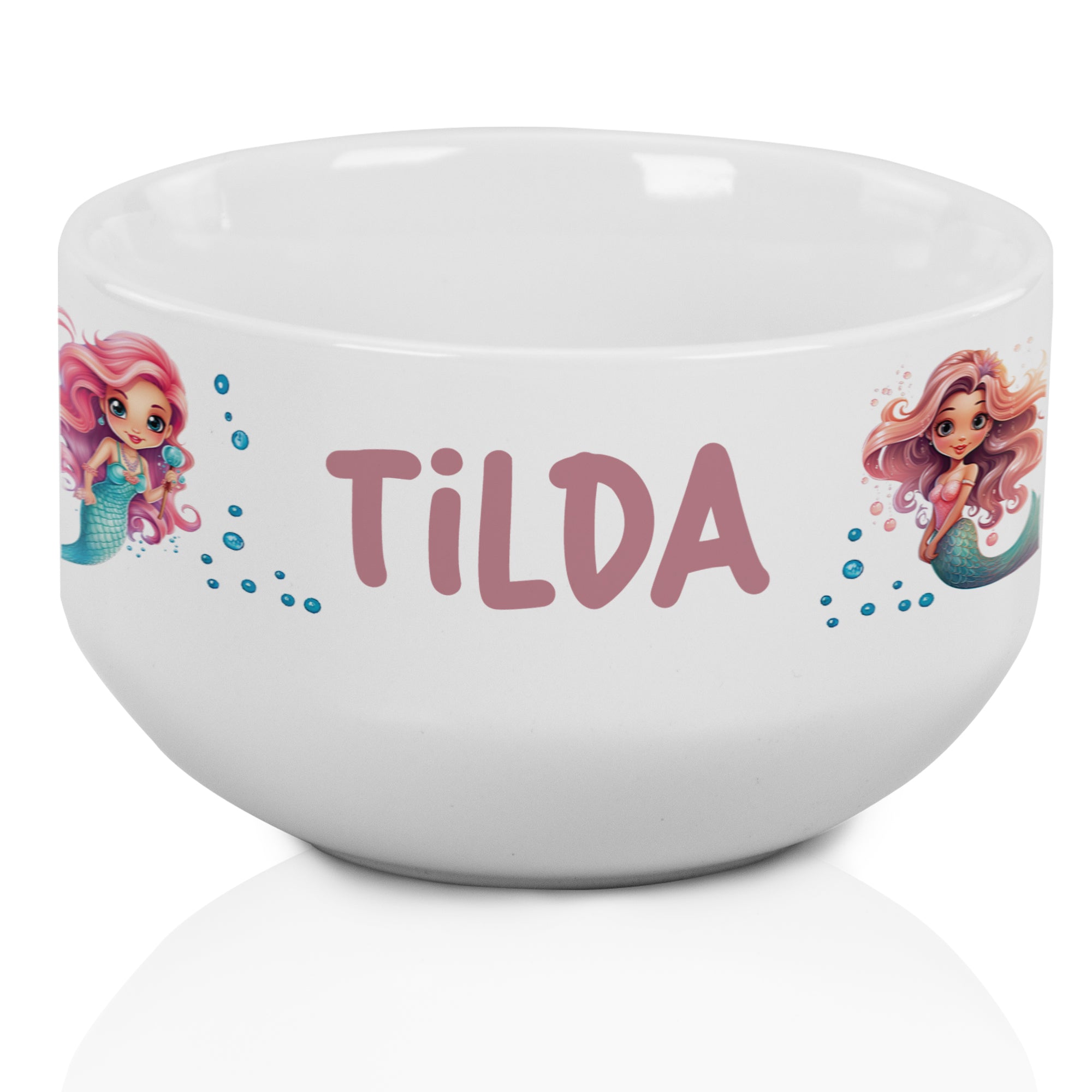 Müslischale mit Name & Meerjungfrau