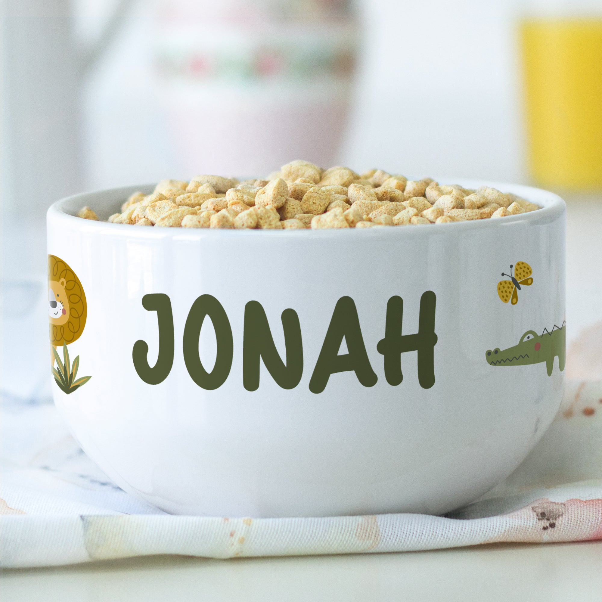Müslischale mit Safari Tiermotiven