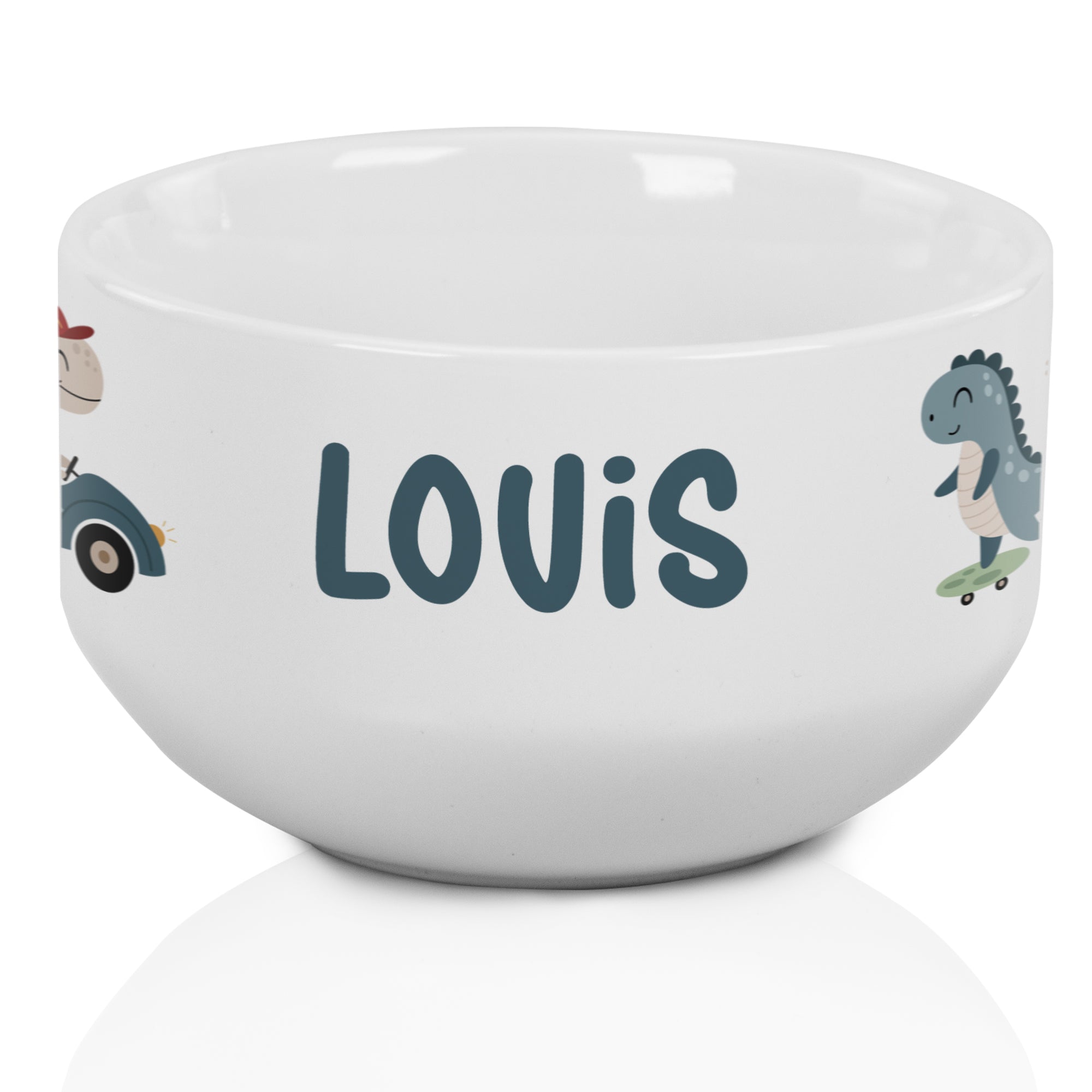 Müslischale Dino und Auto