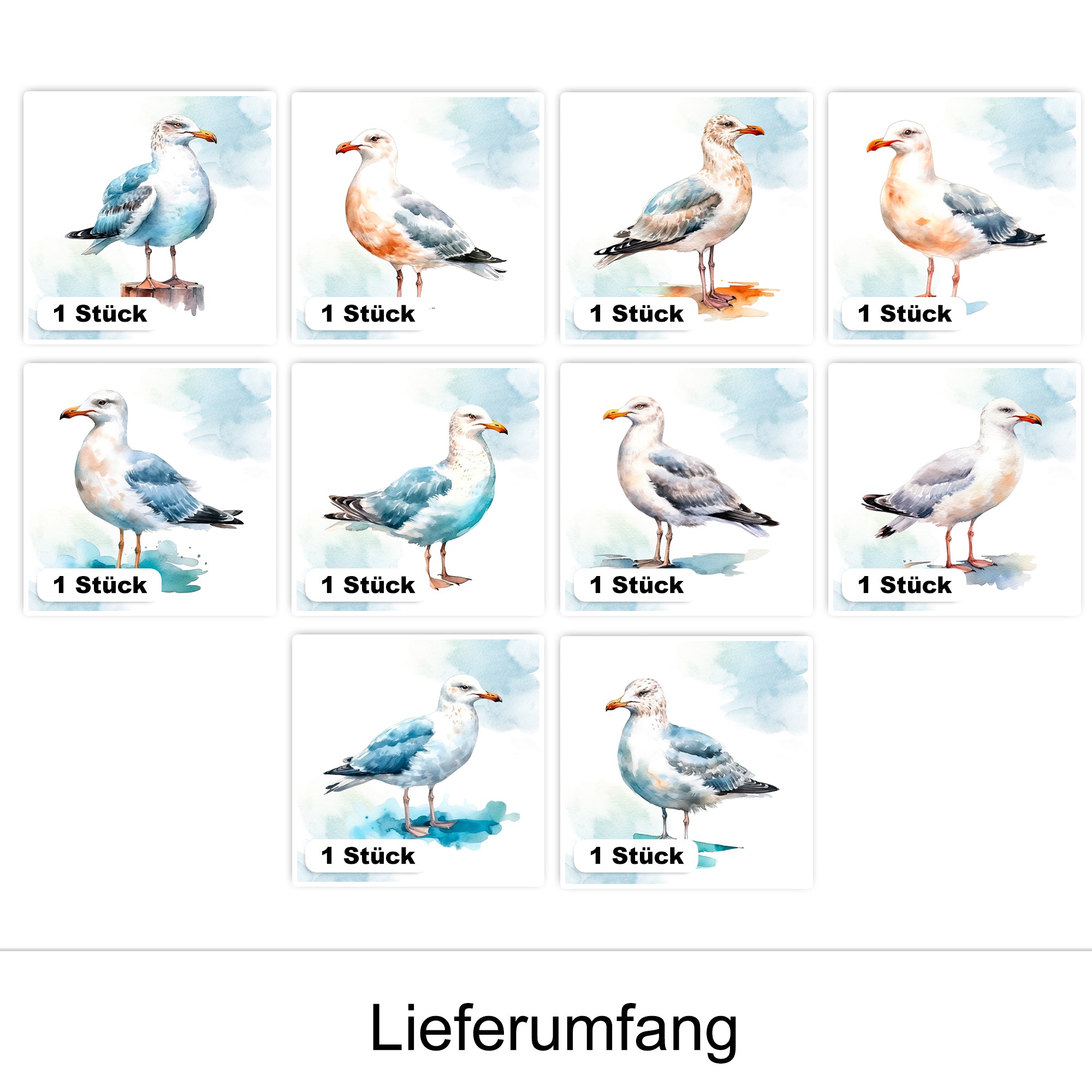 Fliesenaufkleber Möwe