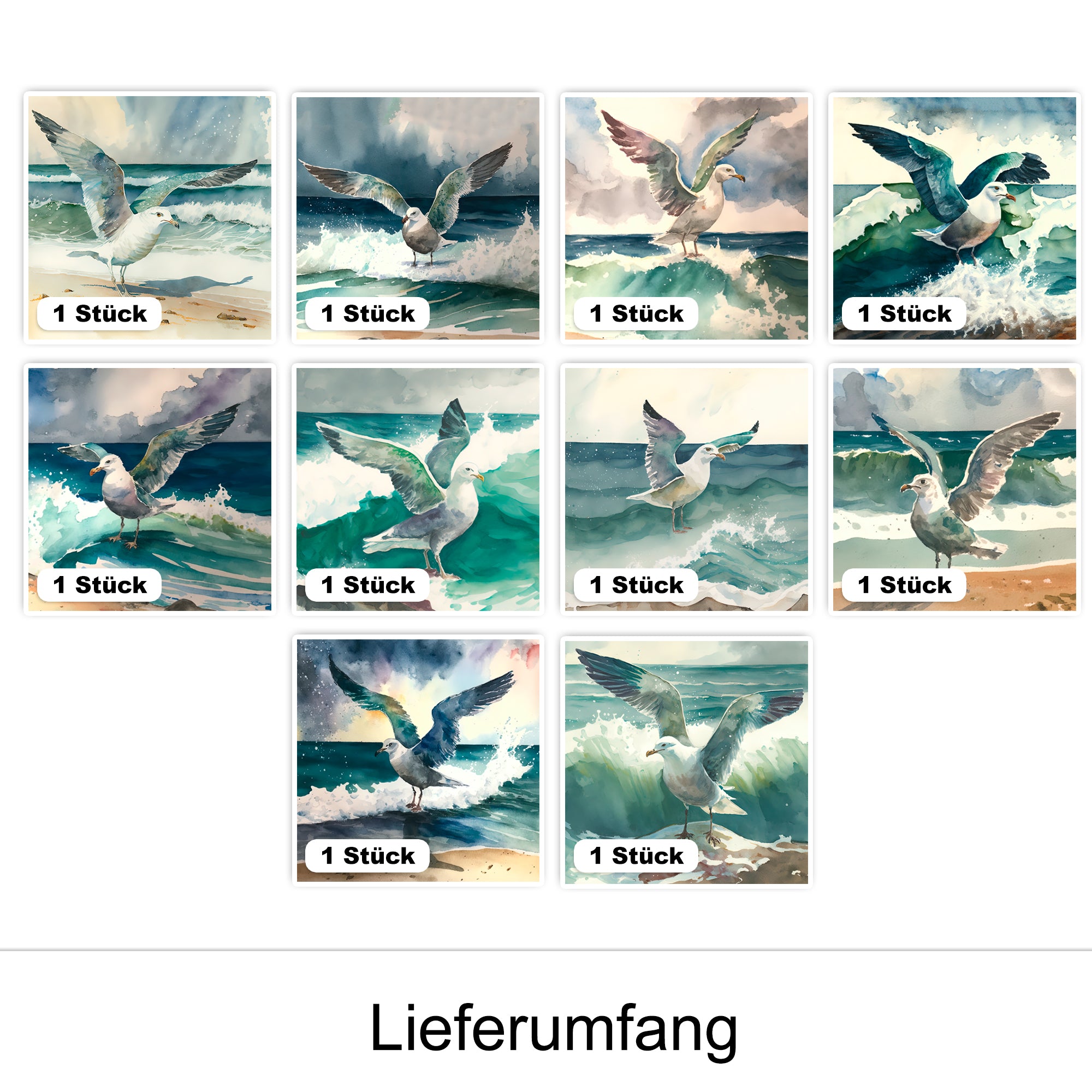 Fliesenaufkleber Möwe