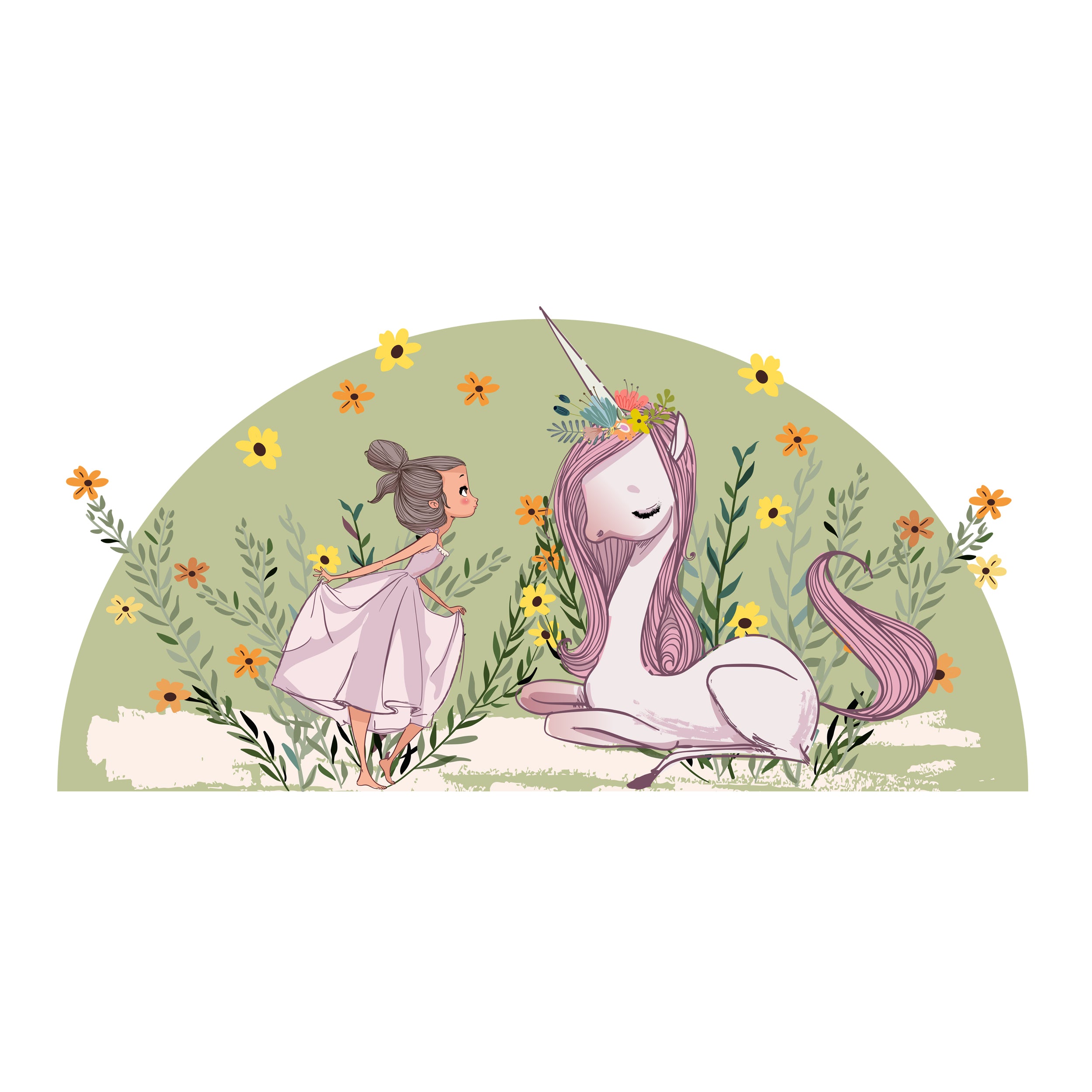 Wandtattoo Einhornfreundschaft