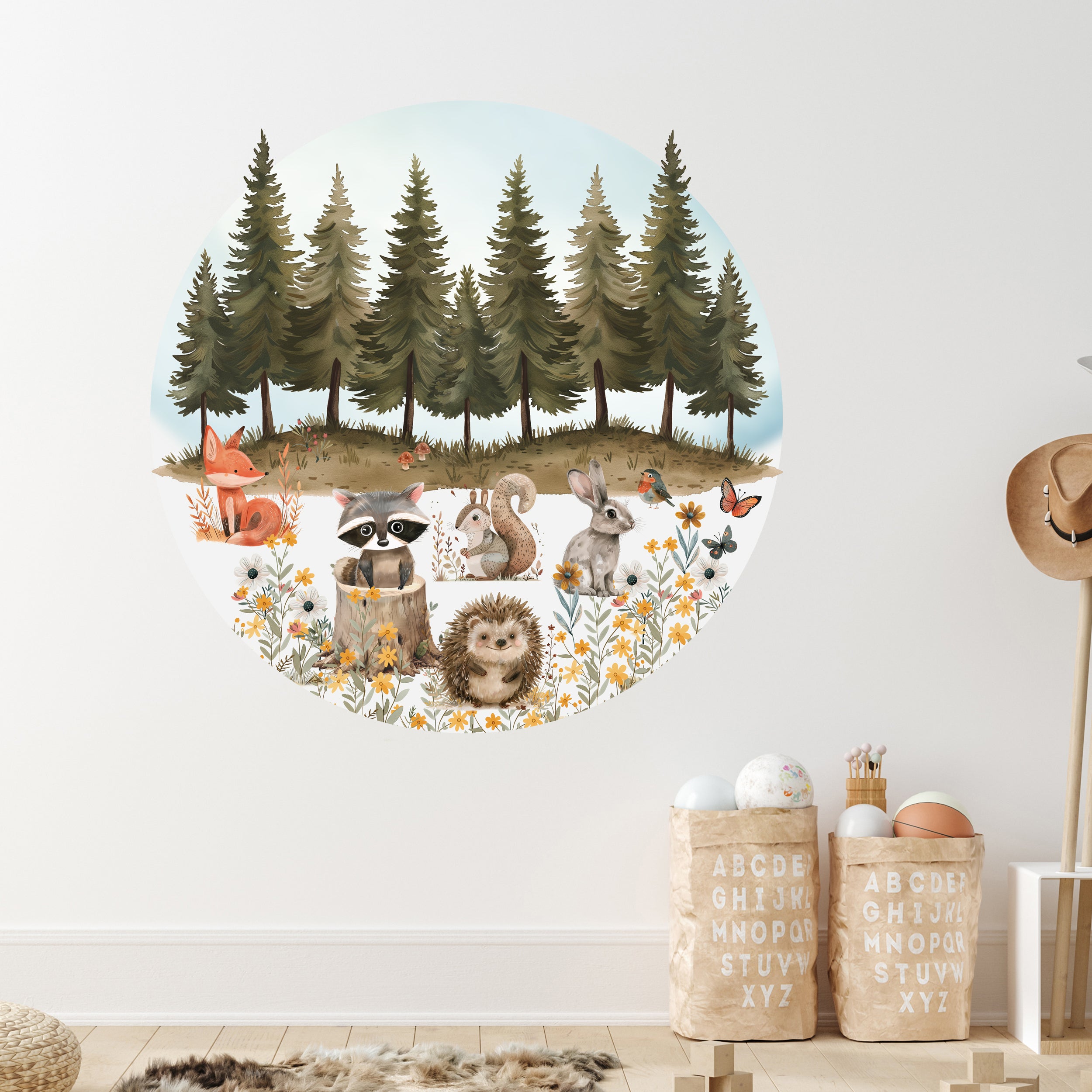 Wandtattoo Waldtiere