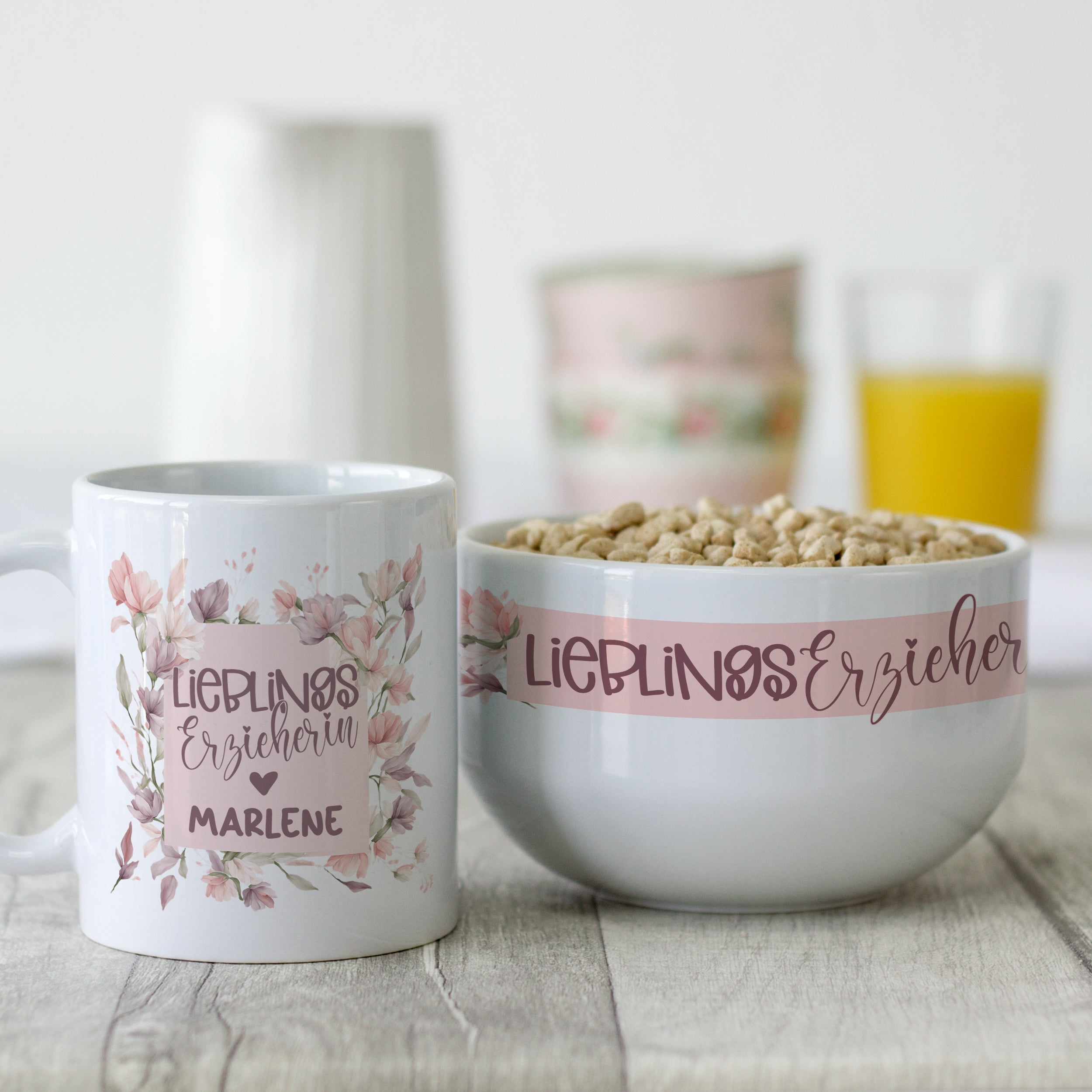 Frühstücksset Erzieherin - Für liebevolle Morgenmomente