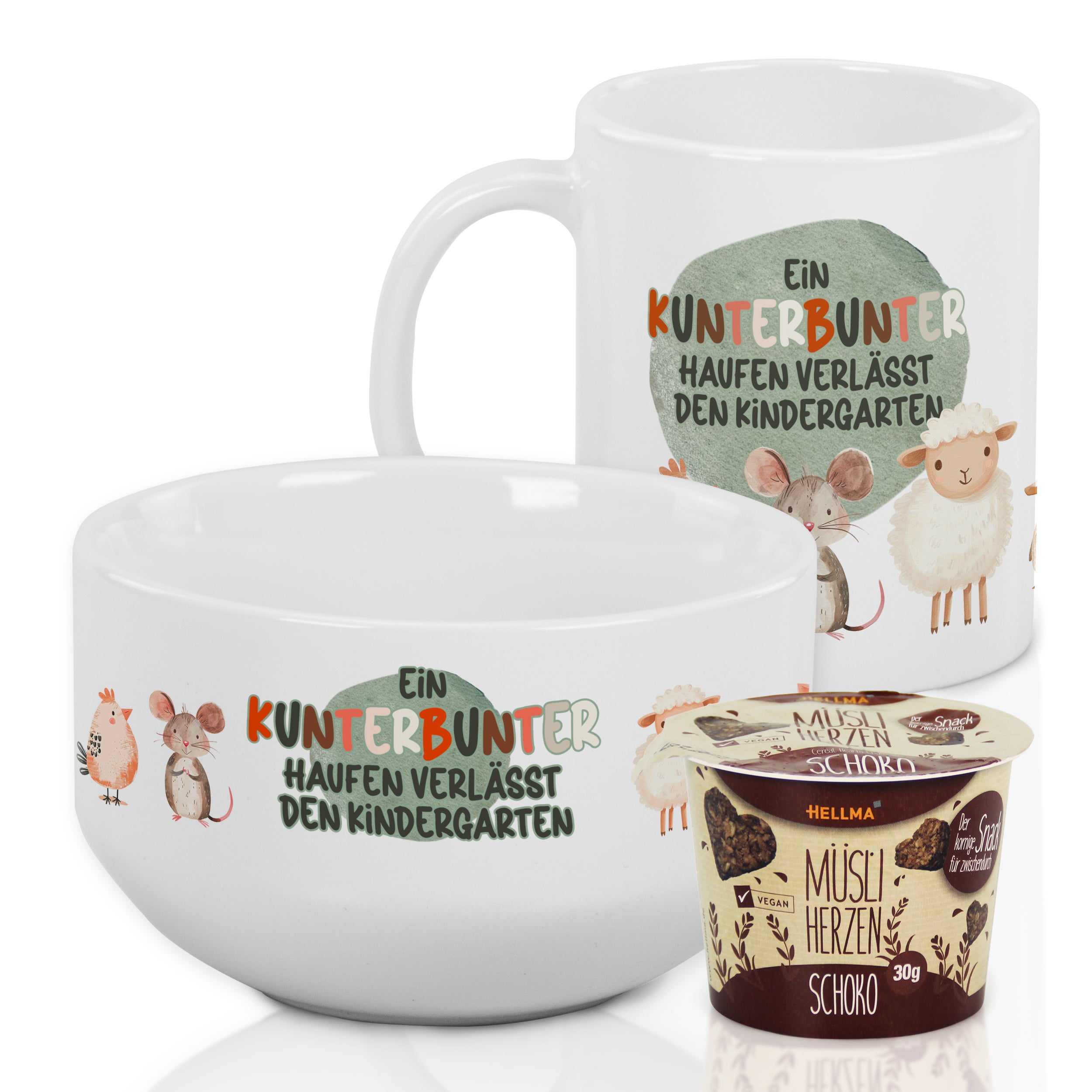 Frühstücksset Kunterbunt - Für fröhliche Morgen im Kindergarten