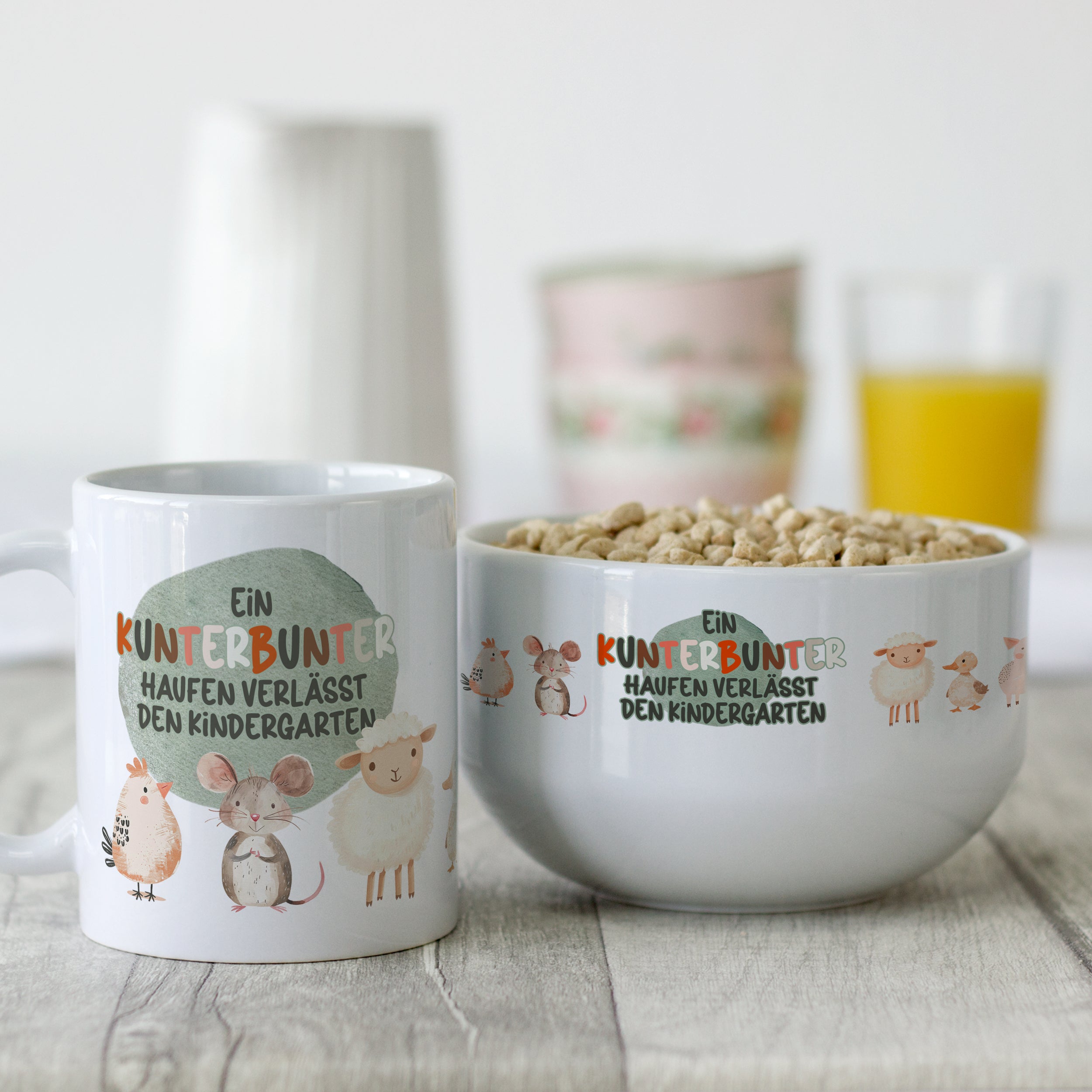 Frühstücksset Kunterbunt - Für fröhliche Morgen im Kindergarten