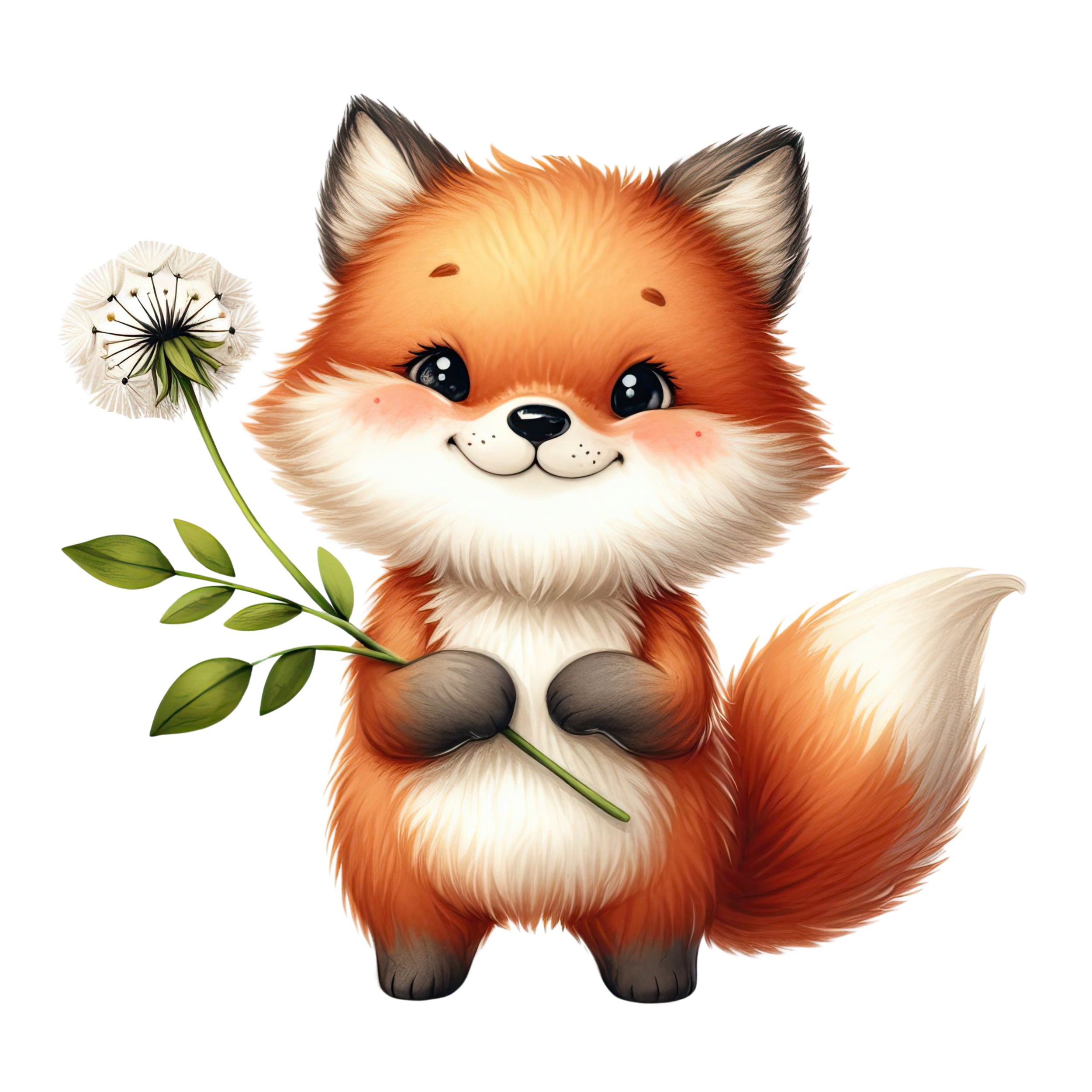 Wandtattoo Fuchs mit Blume