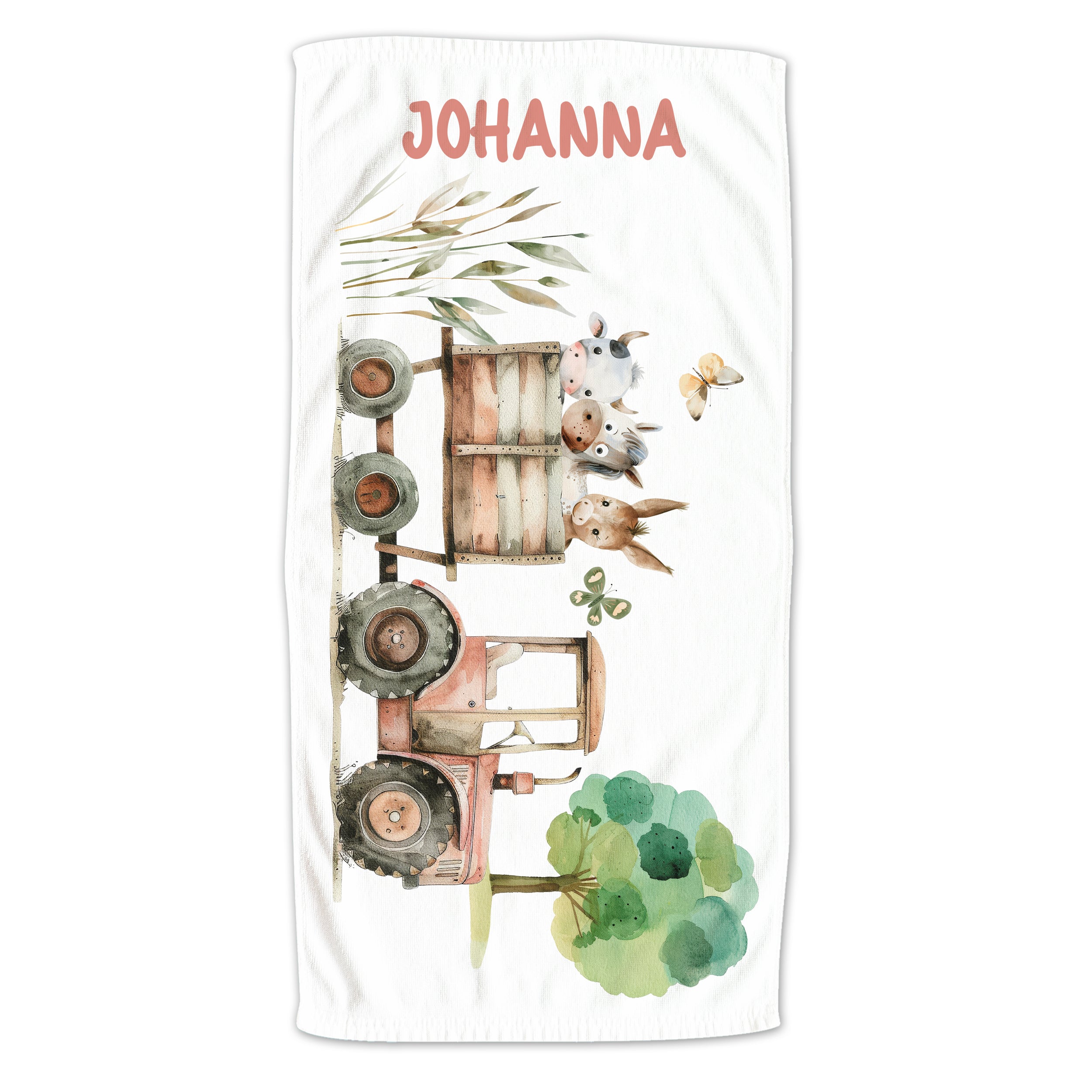 Handtuch mit Traktor-Motiv