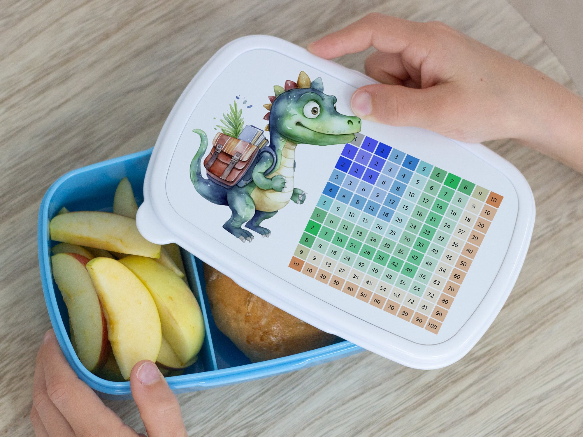 1x1 Brotdose für Kinder zum Rechnen Lernen