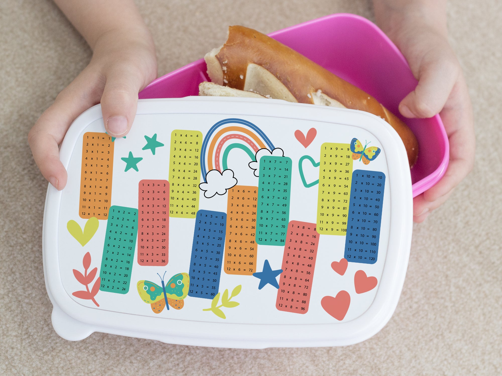 1x1 Brotdose für Kinder zum Rechnen Lernen