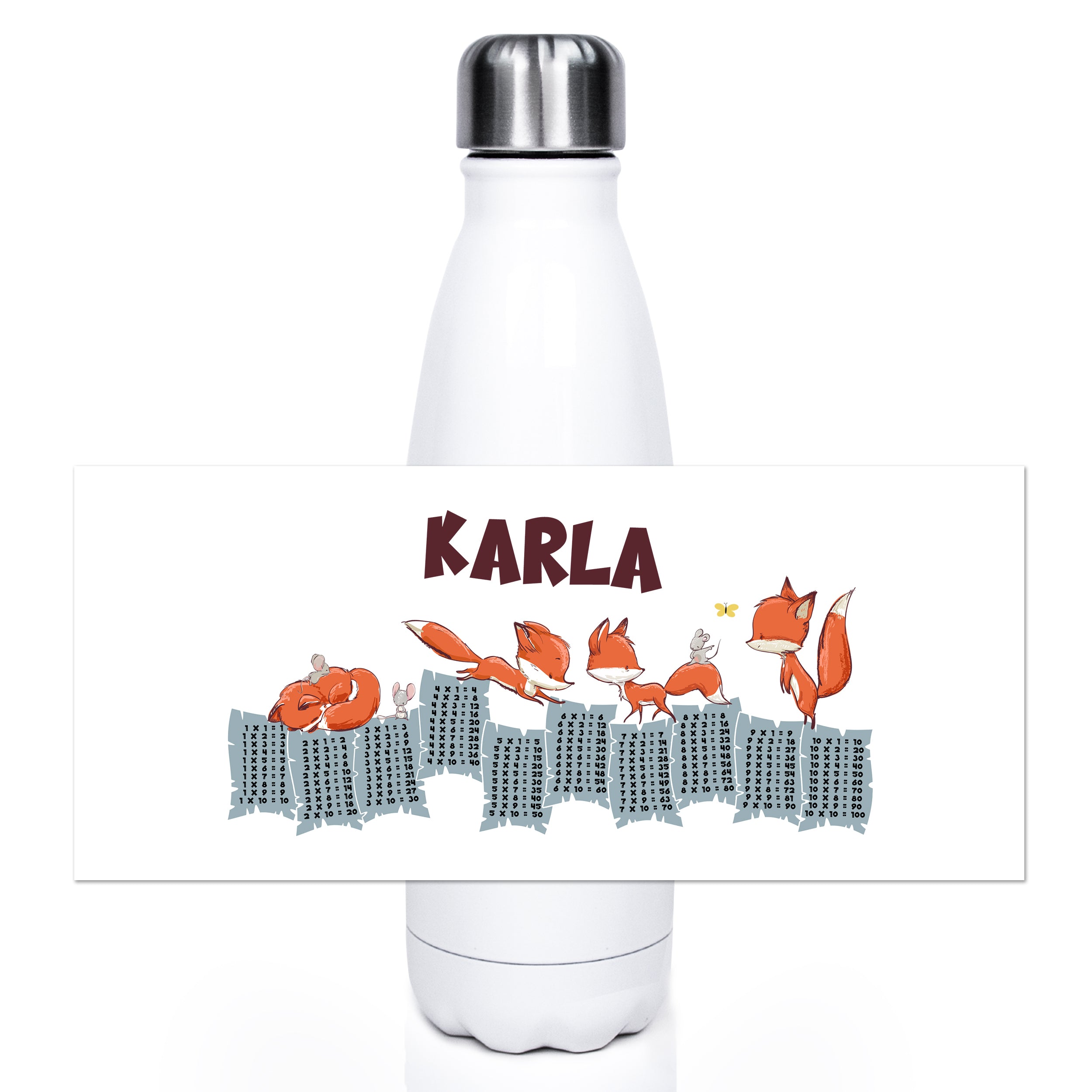 Thermosflasche 1x1 mit Fuchs-Motiv