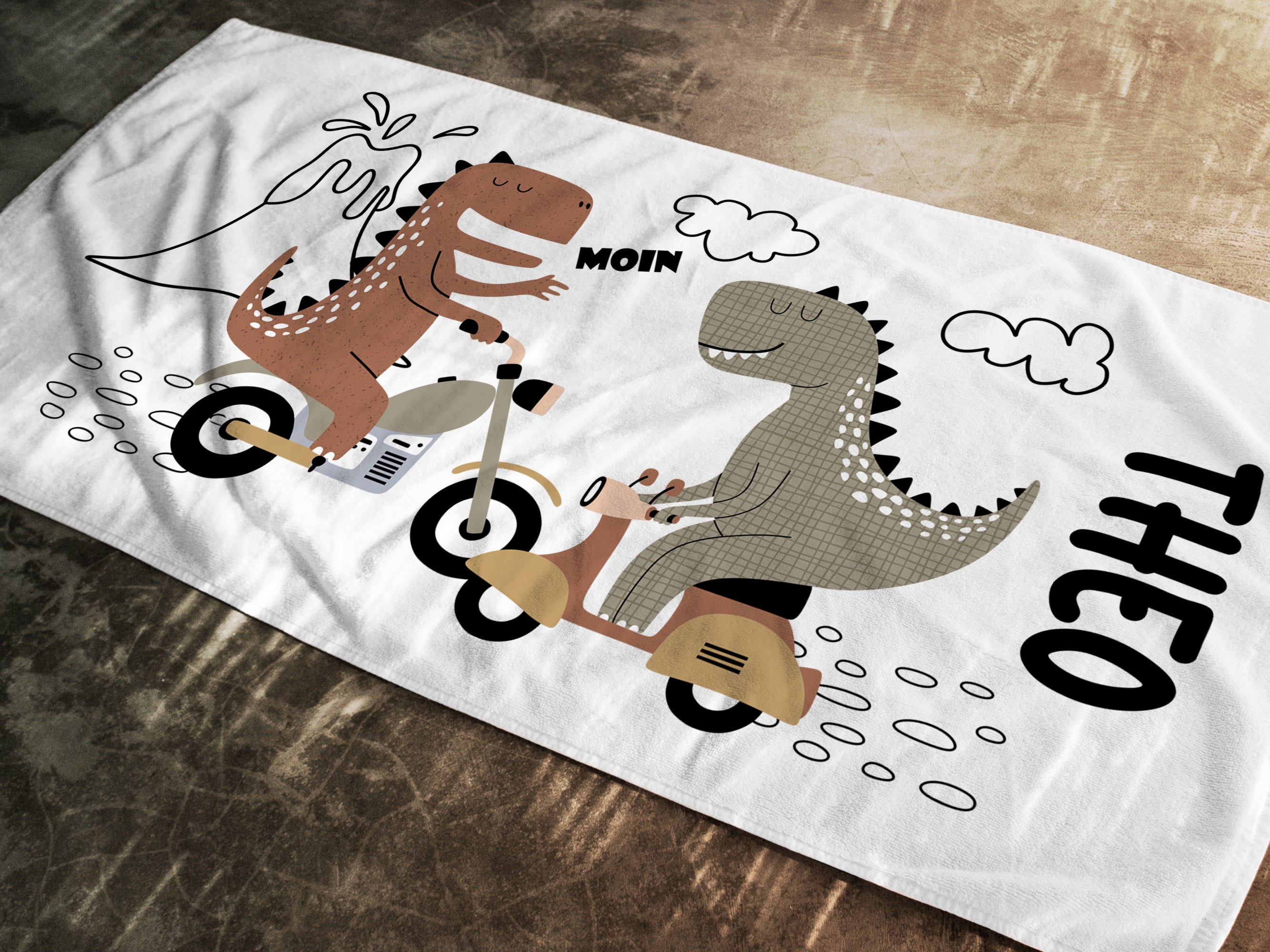 Handtuch Dinosaurier