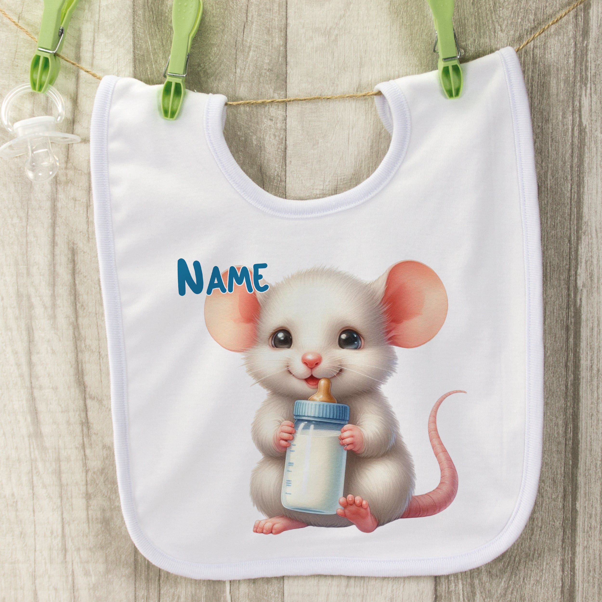 Baby Lätzchen mit süßer Maus