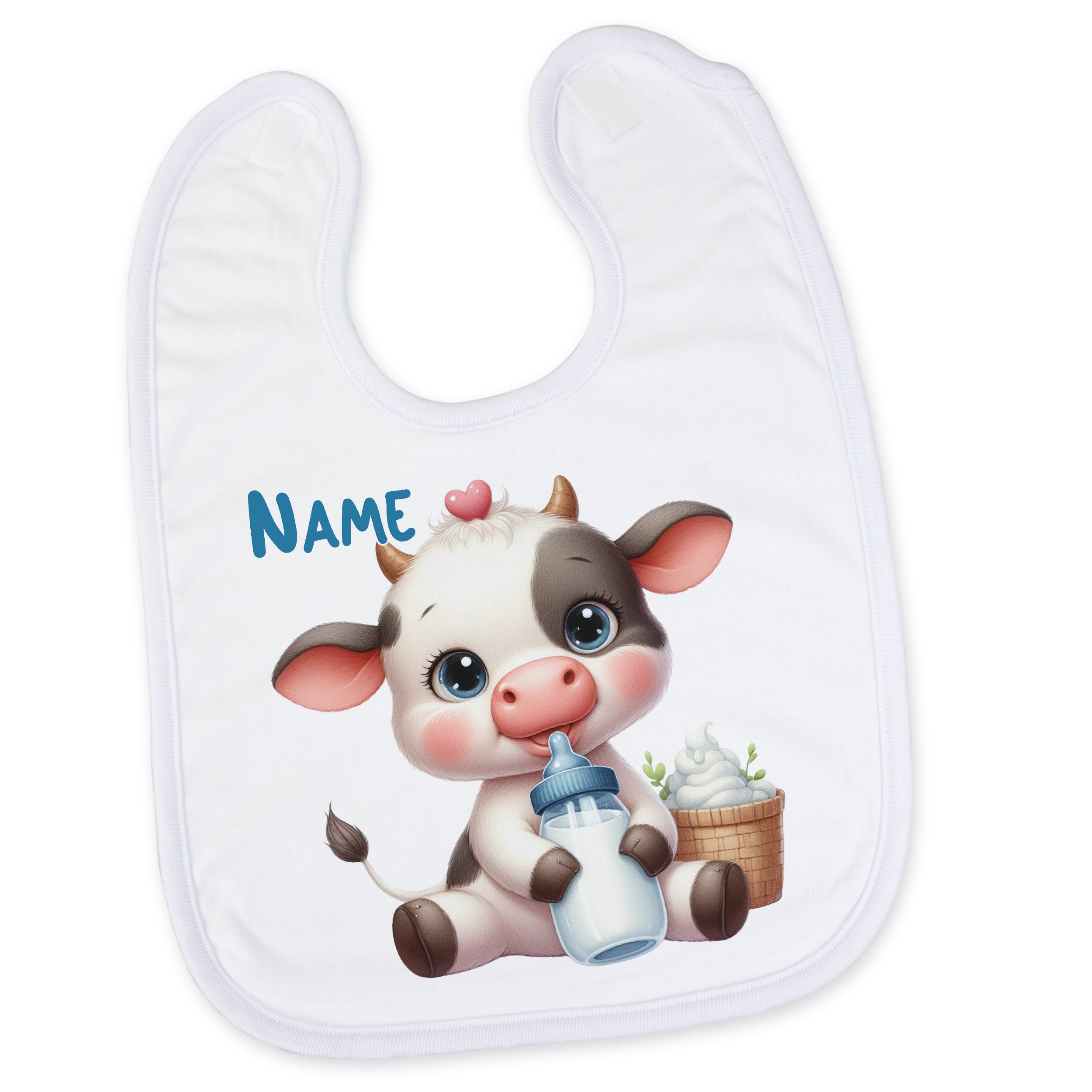 Baby Lätzchen mit niedlicher Kuh