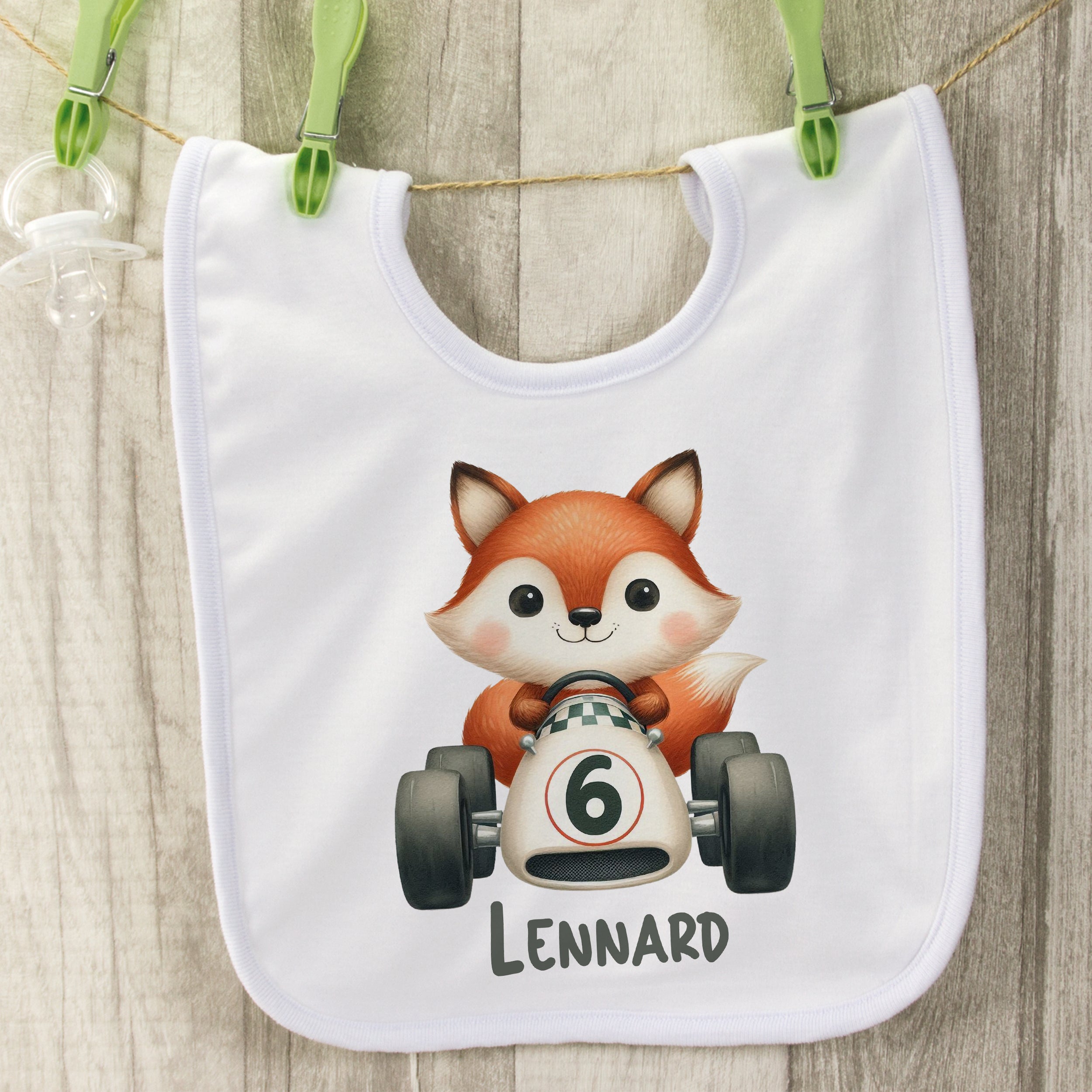 Baby Lätzchen mit Fuchs-Motiv