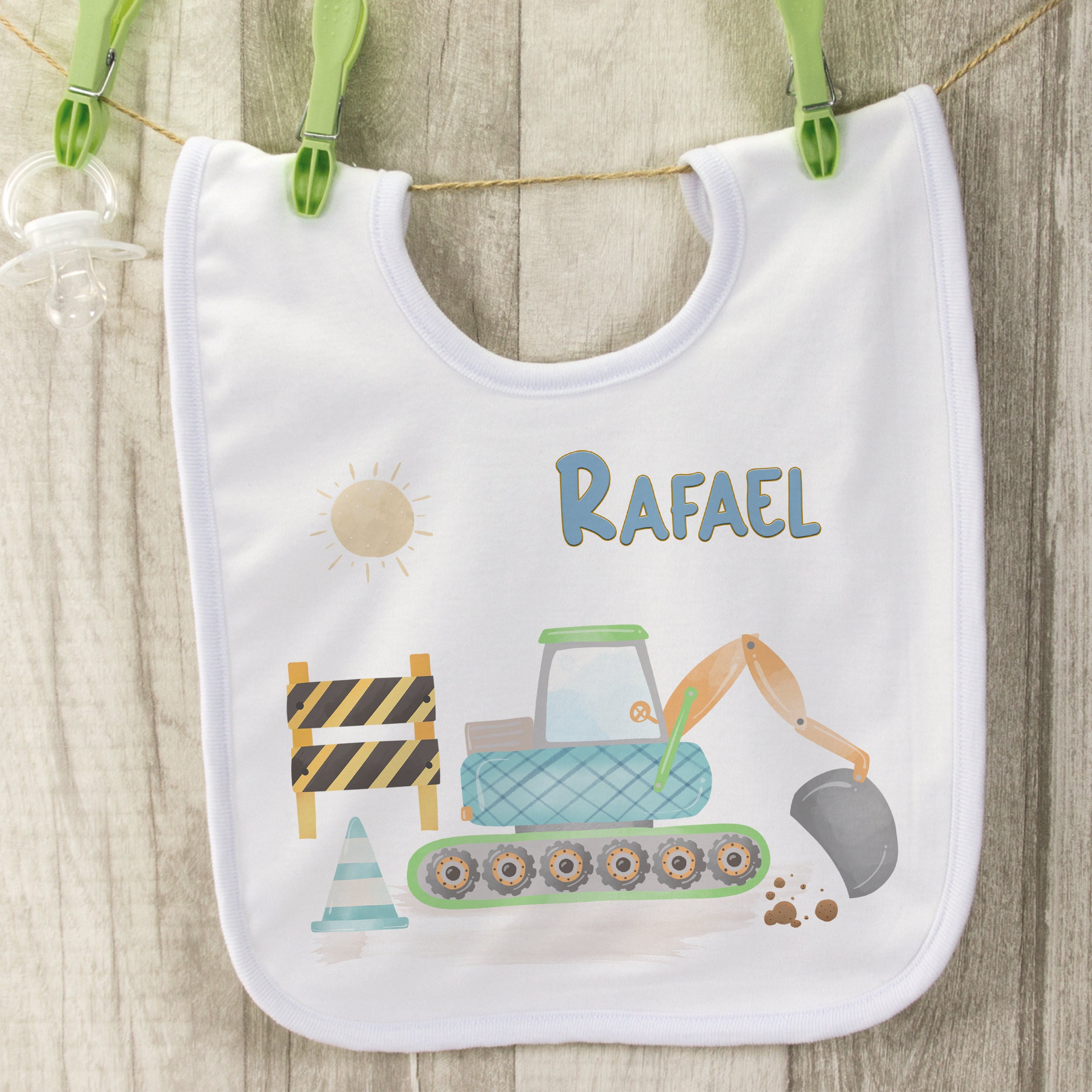 Baby Lätzchen Bagger