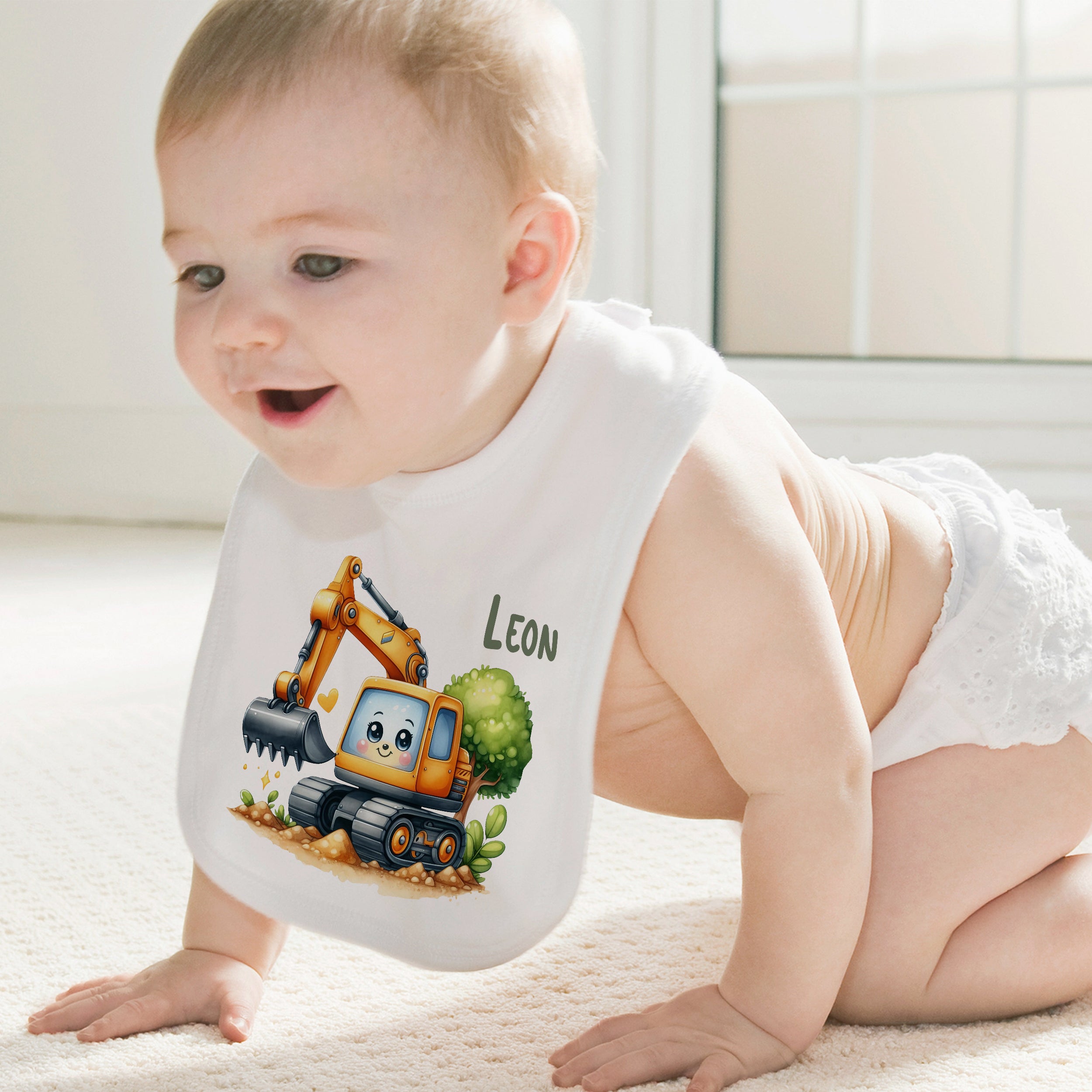 Baby Lätzchen Bagger