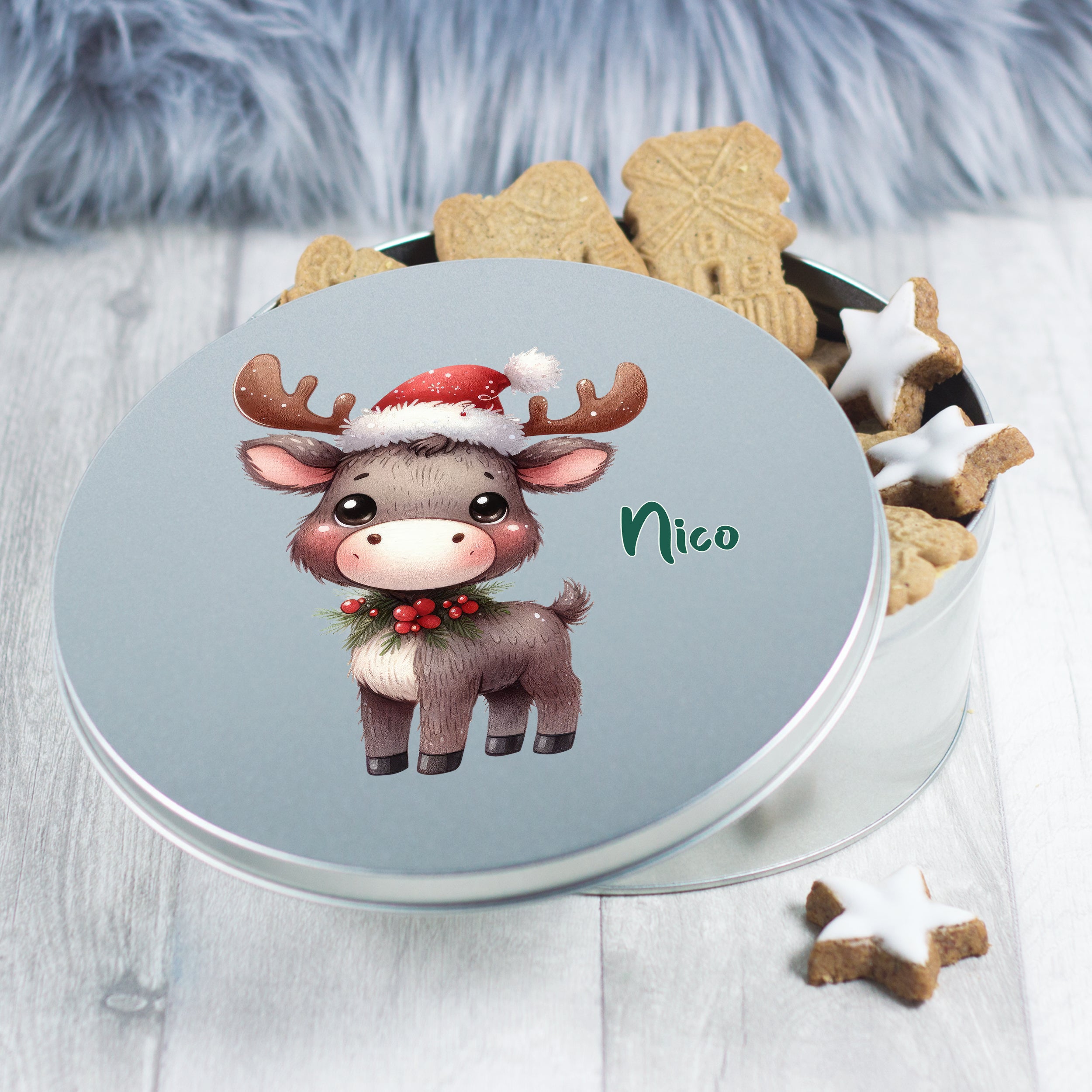 Keksdose Rentier - Für süße Weihnachtsmomente