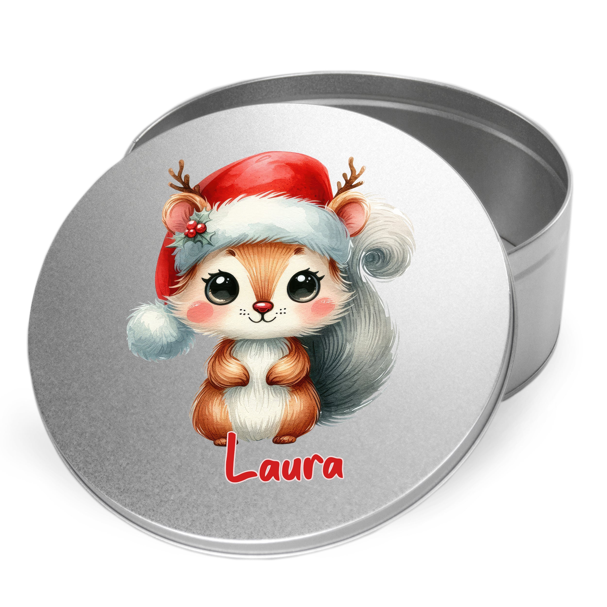 Keksdose mit niedlichem Eichhörnchen - Für festliche Naschereien