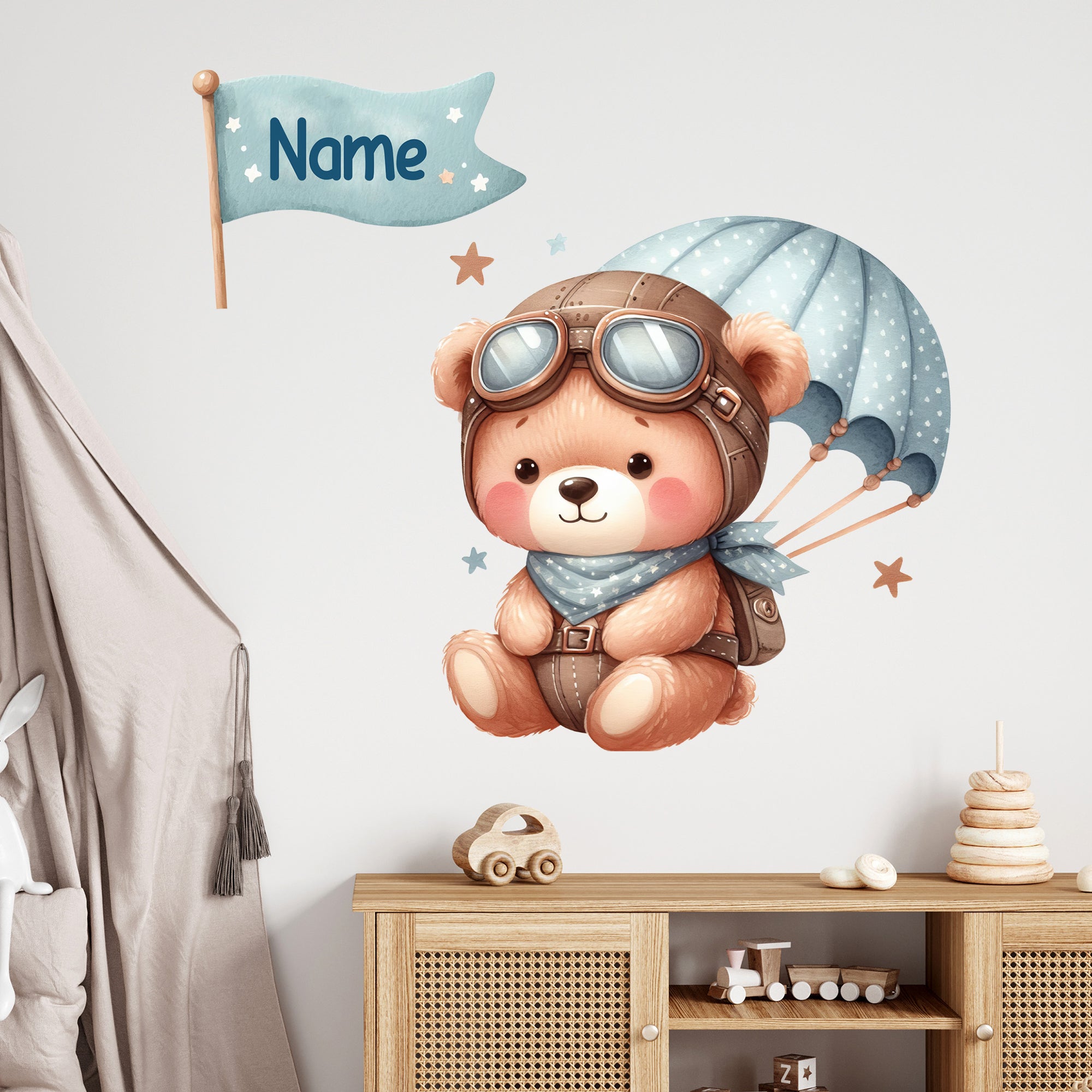 Wandtattoo Bärchen im Flug