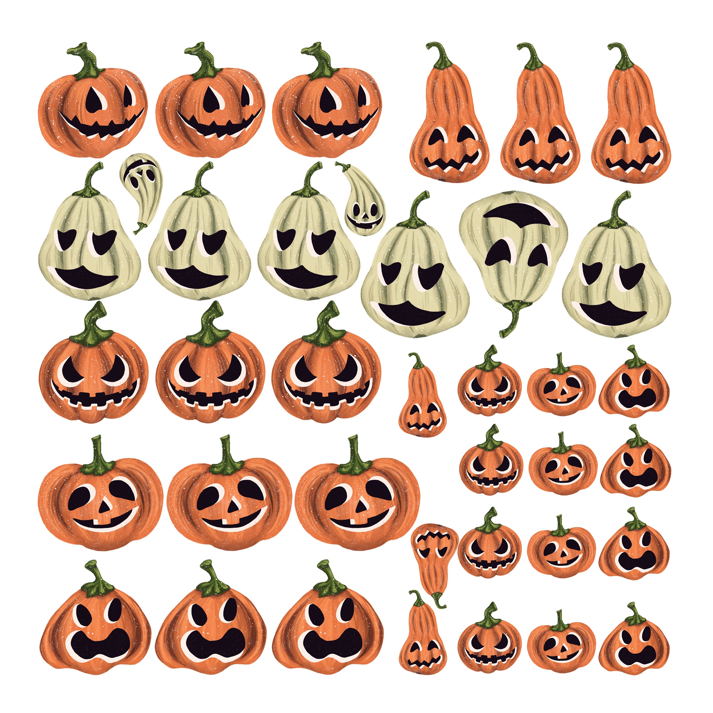 Wandtattoo Kürbisse