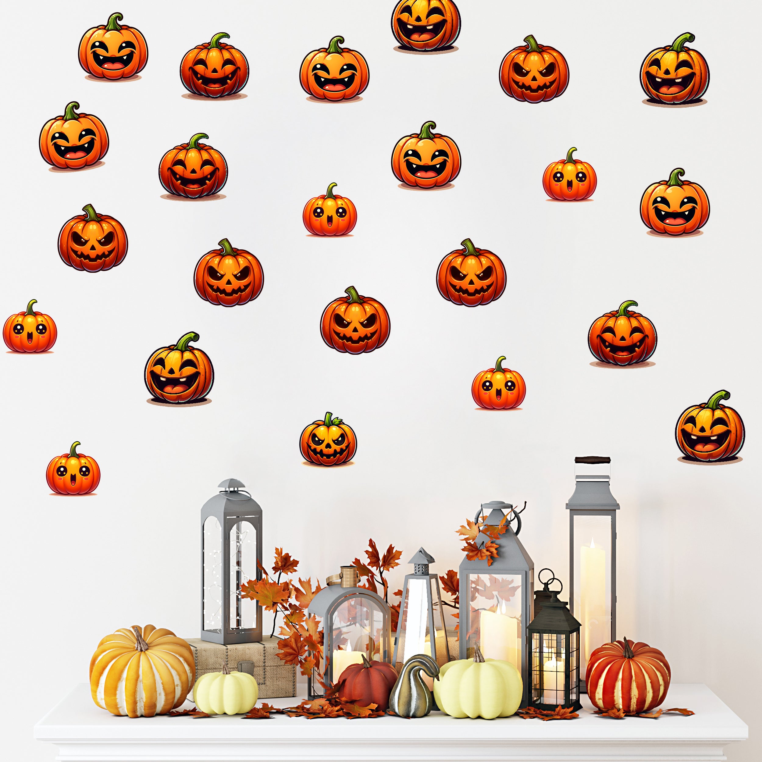 Wandtattoo Kürbisse