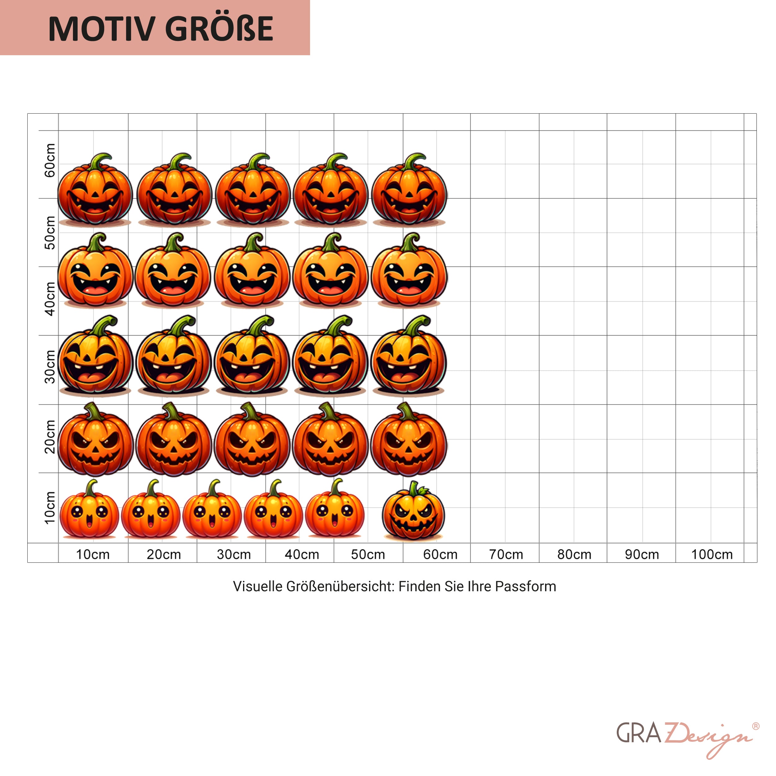 Wandtattoo Kürbisse