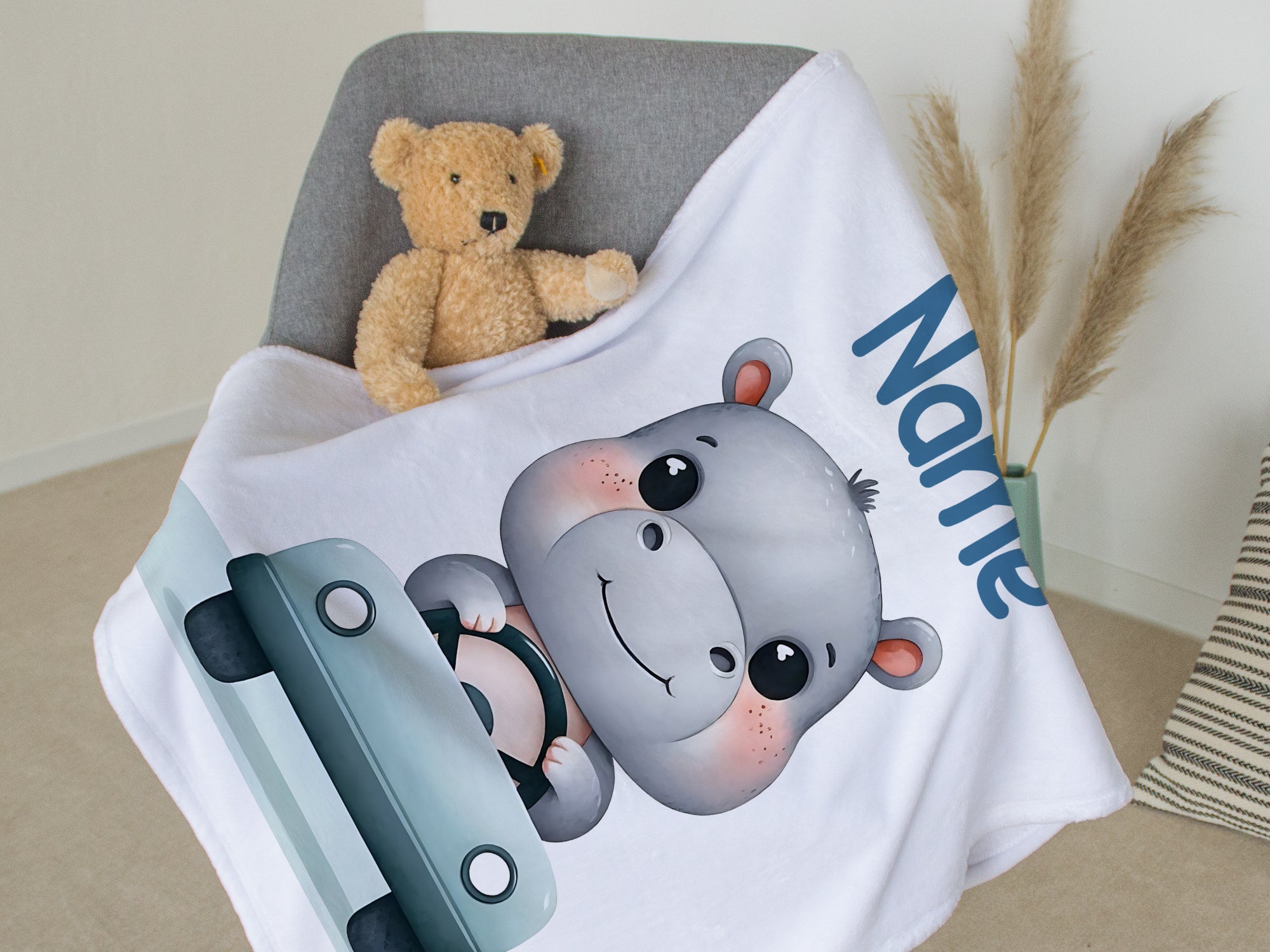 Babydecke Nilpferd