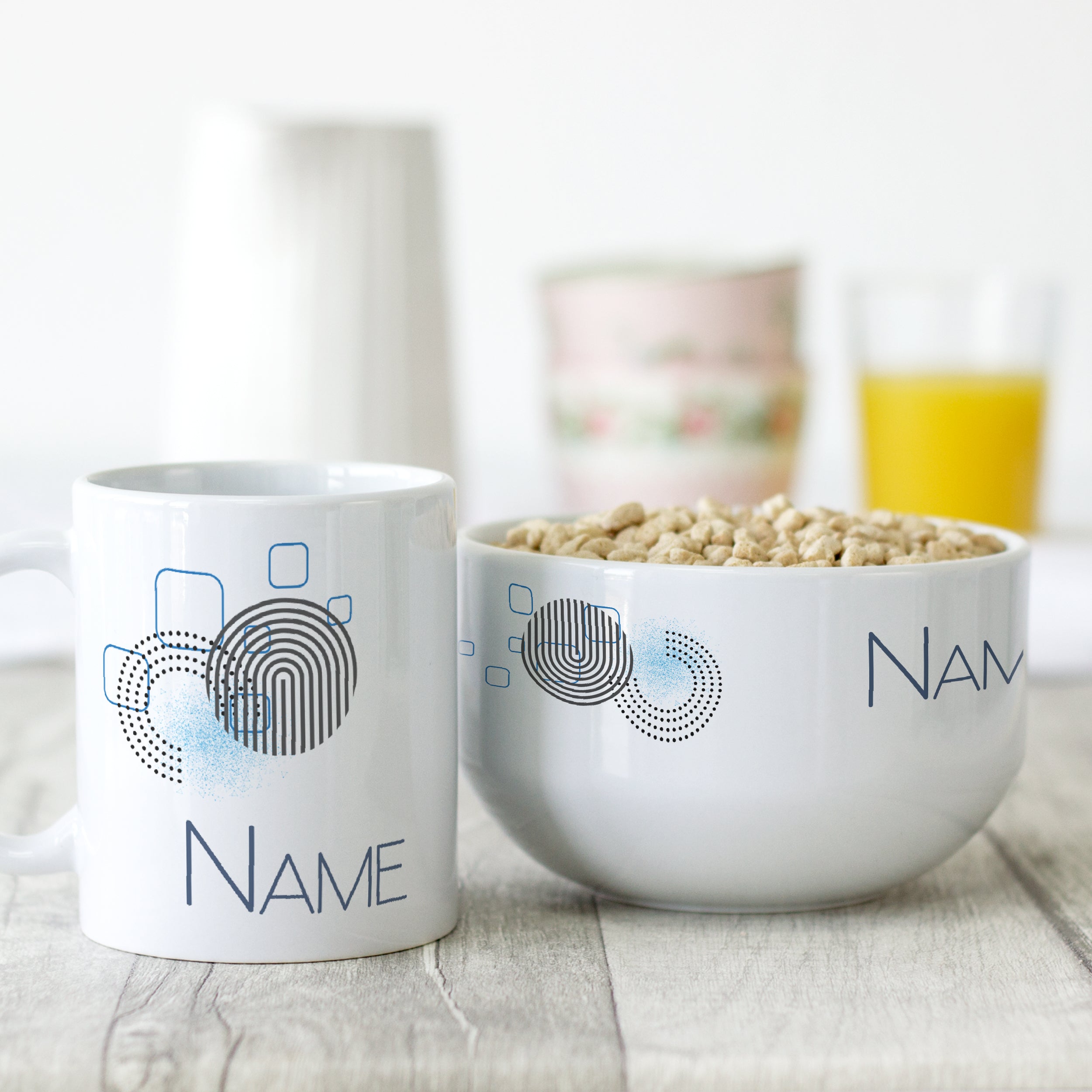 Frühstücksset Müslischale mit Tasse - Start in den Tag mit Stil