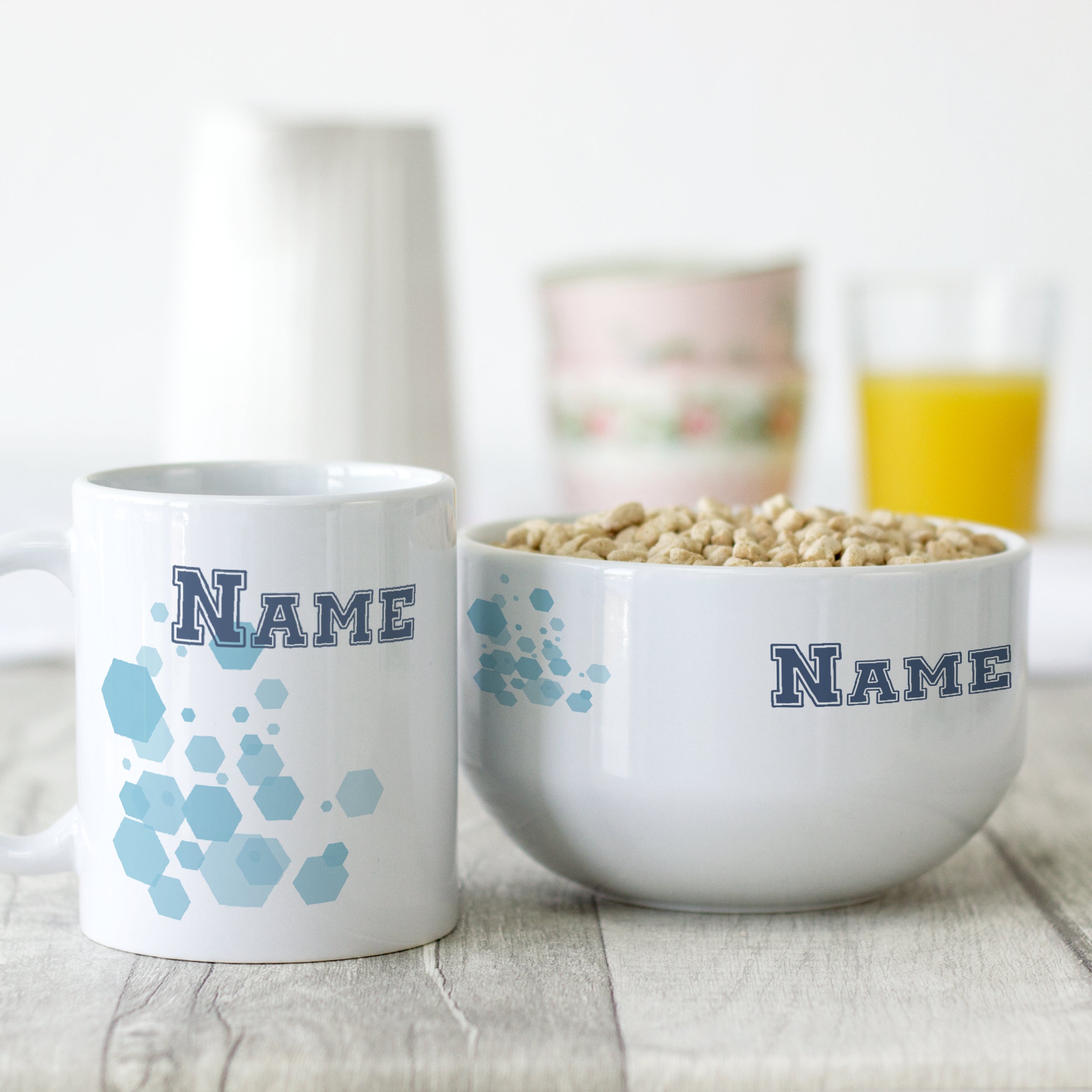 Frühstücksset Müslischale mit Tasse