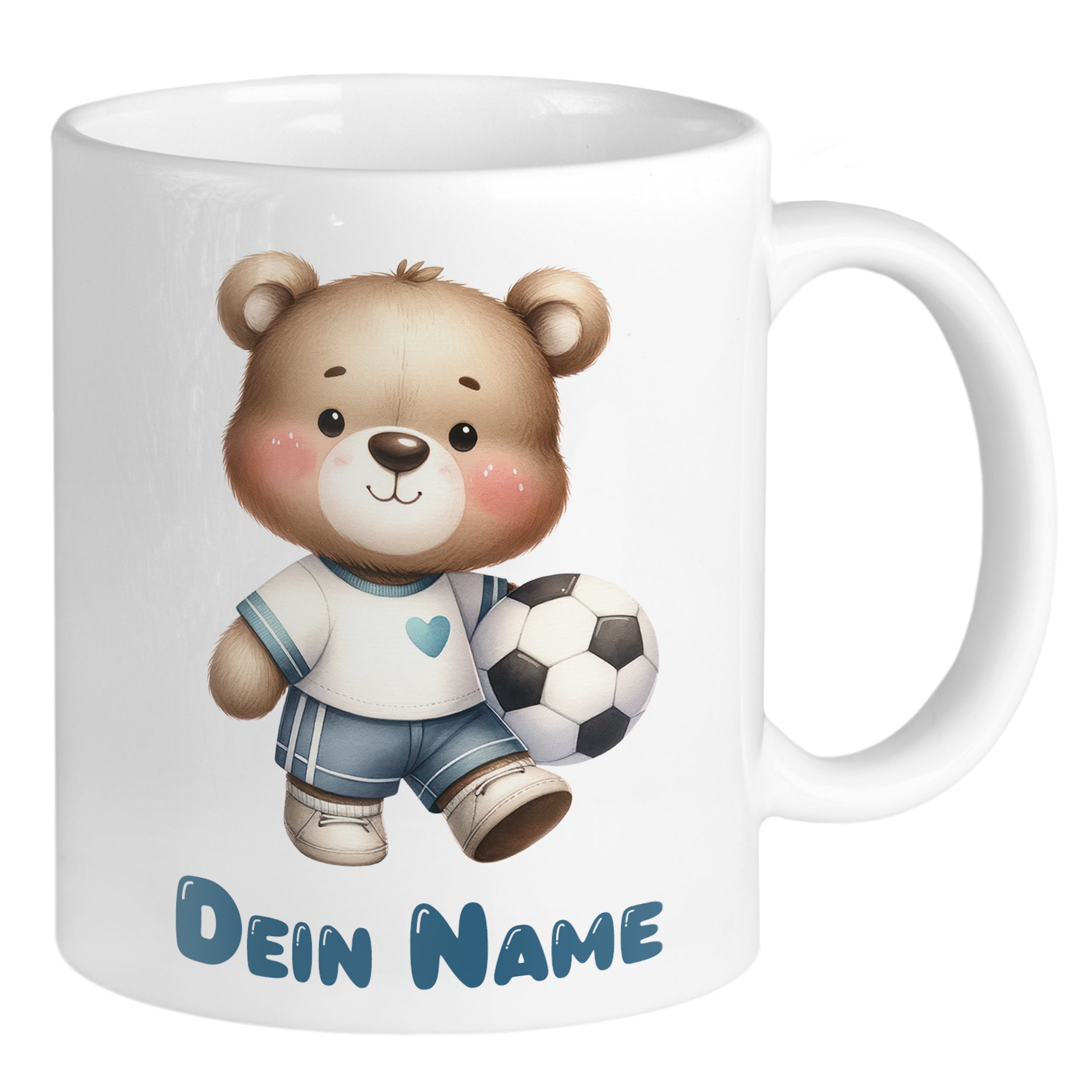 Tasse Bär mit Fußball