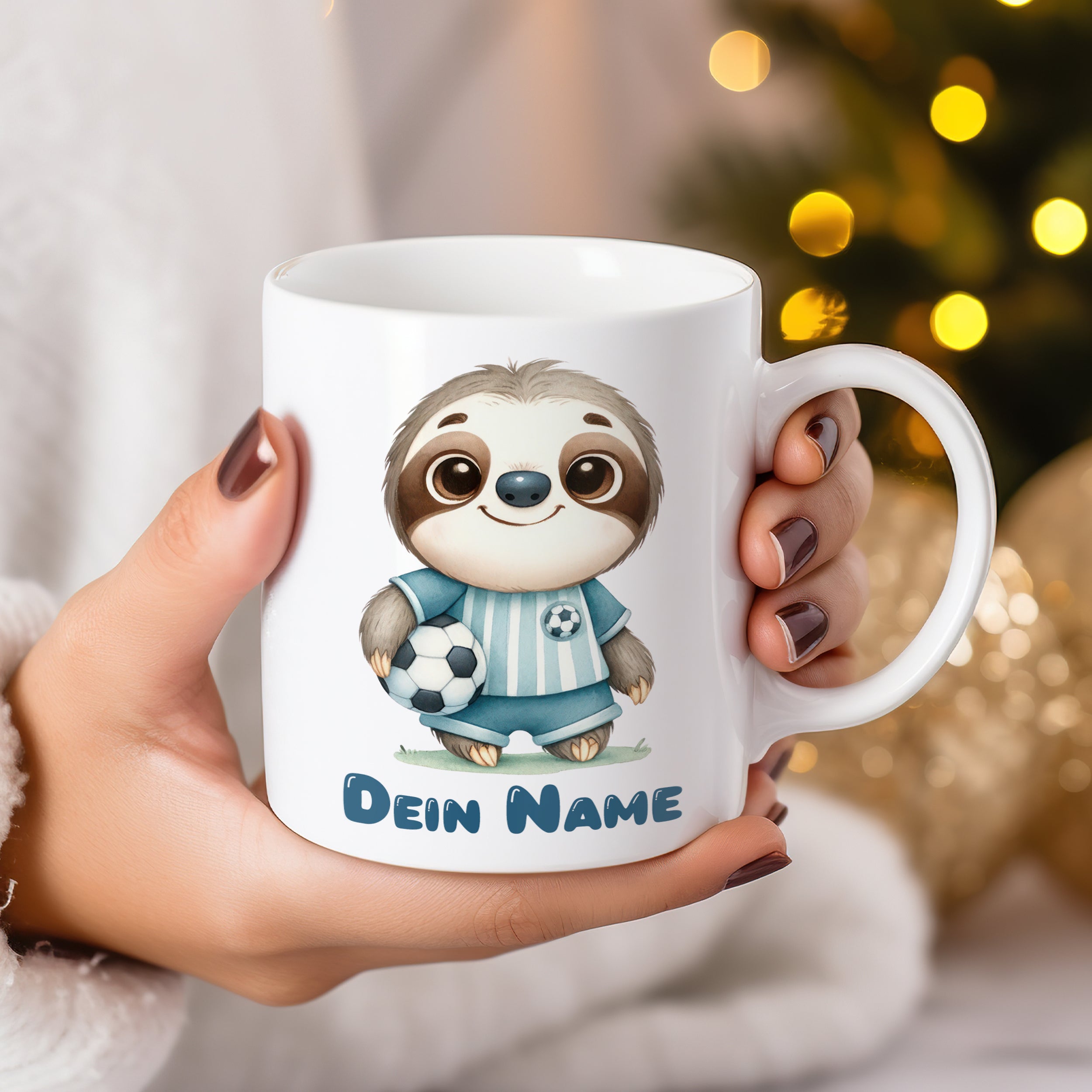 Tasse mit niedlichem Faultier