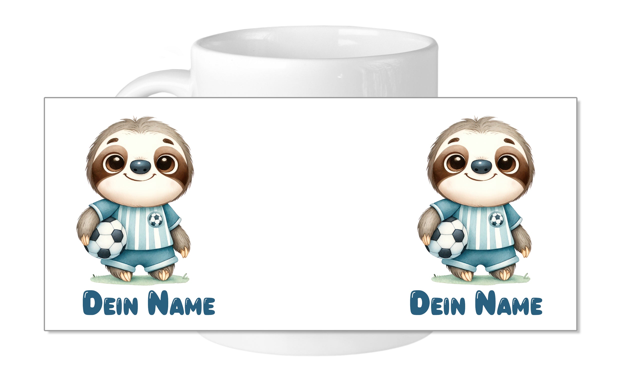 Tasse mit niedlichem Faultier