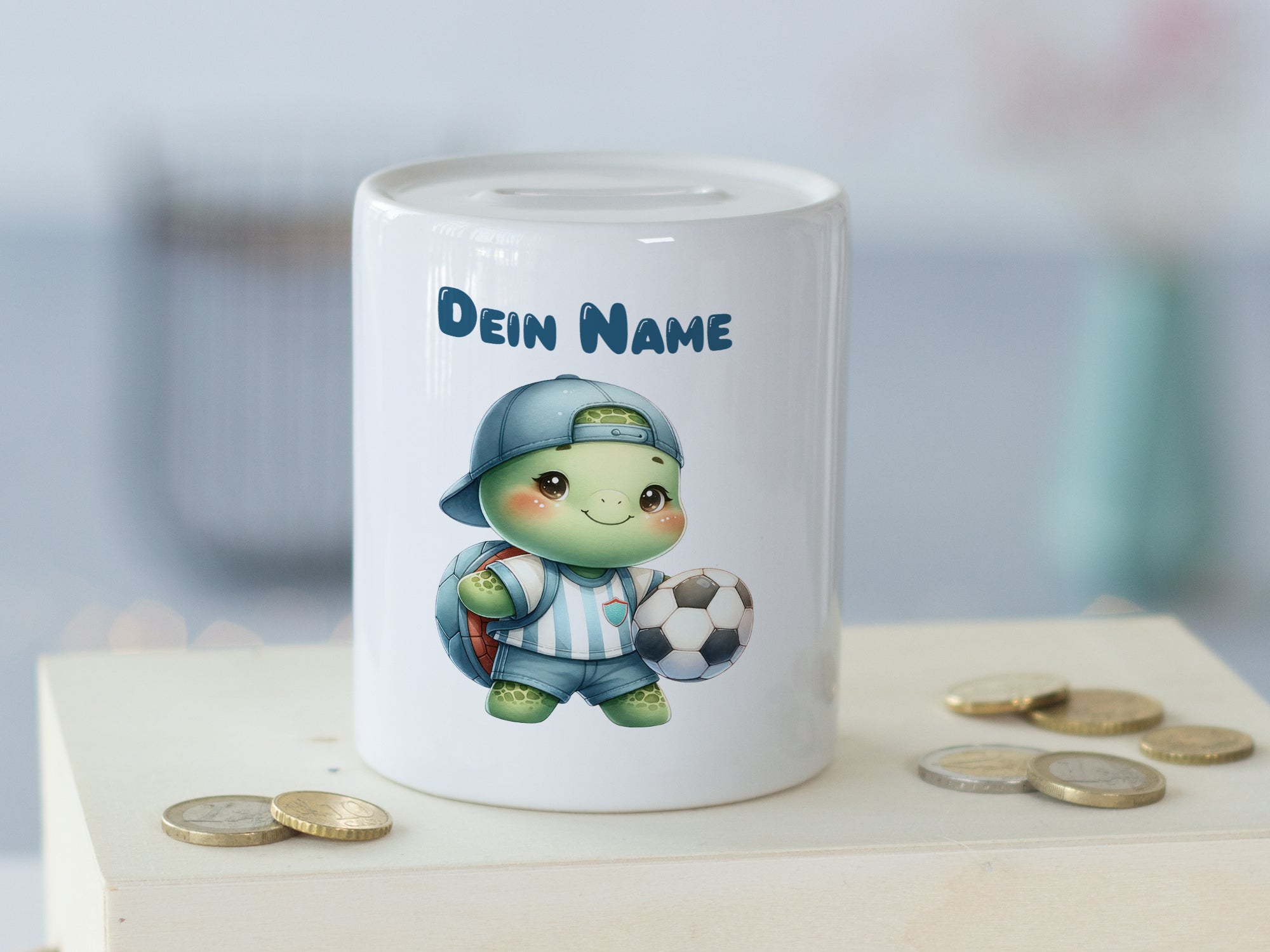 Spardose mit Schildkröte