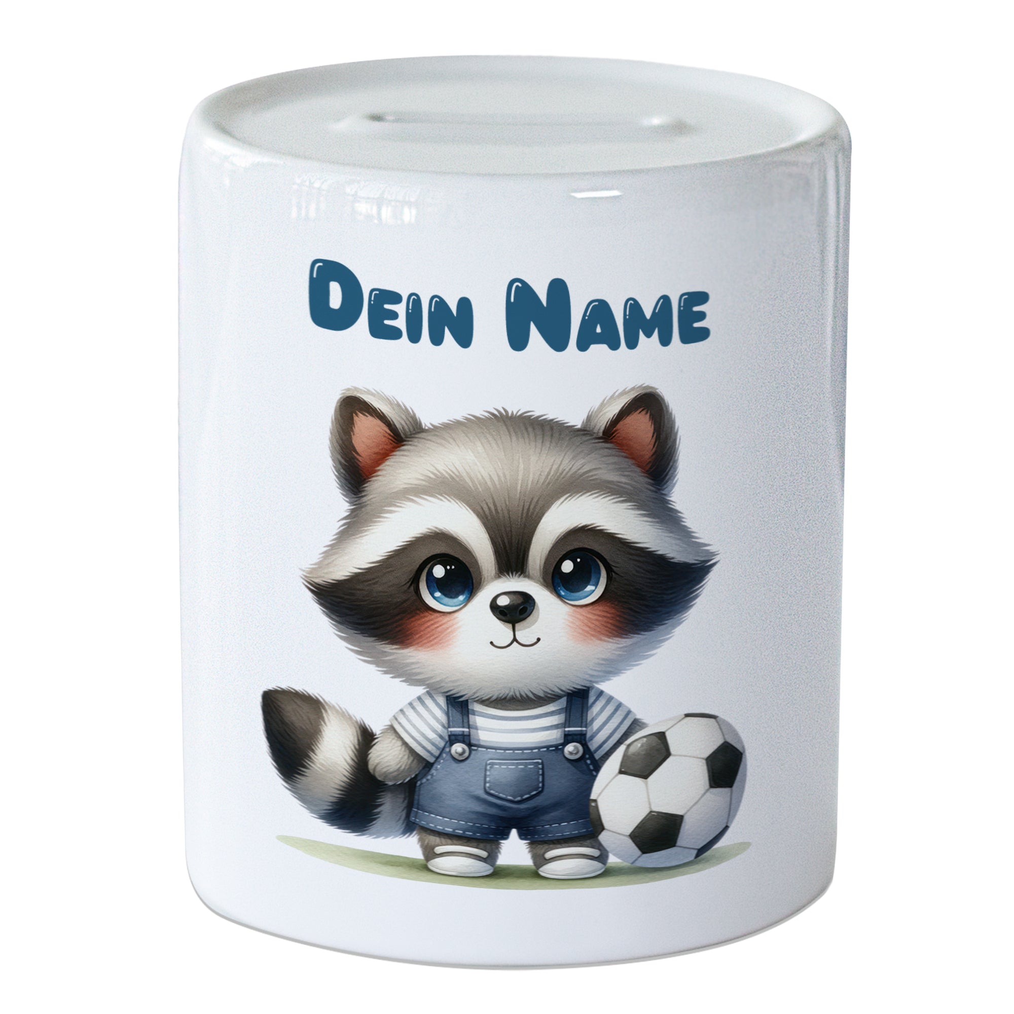 Spardose mit Waschbär