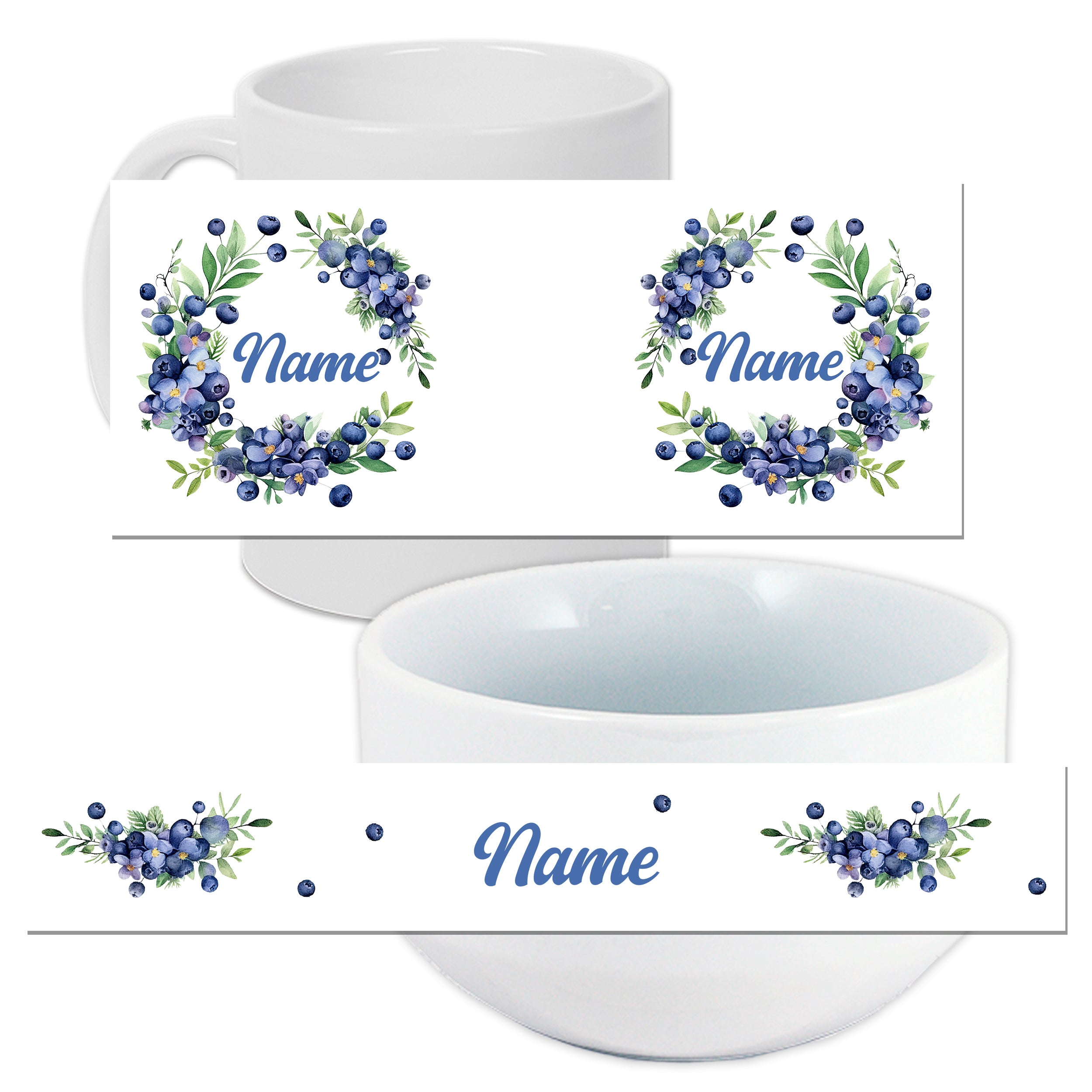 Set Müslischale mit Tasse Blaubeeren