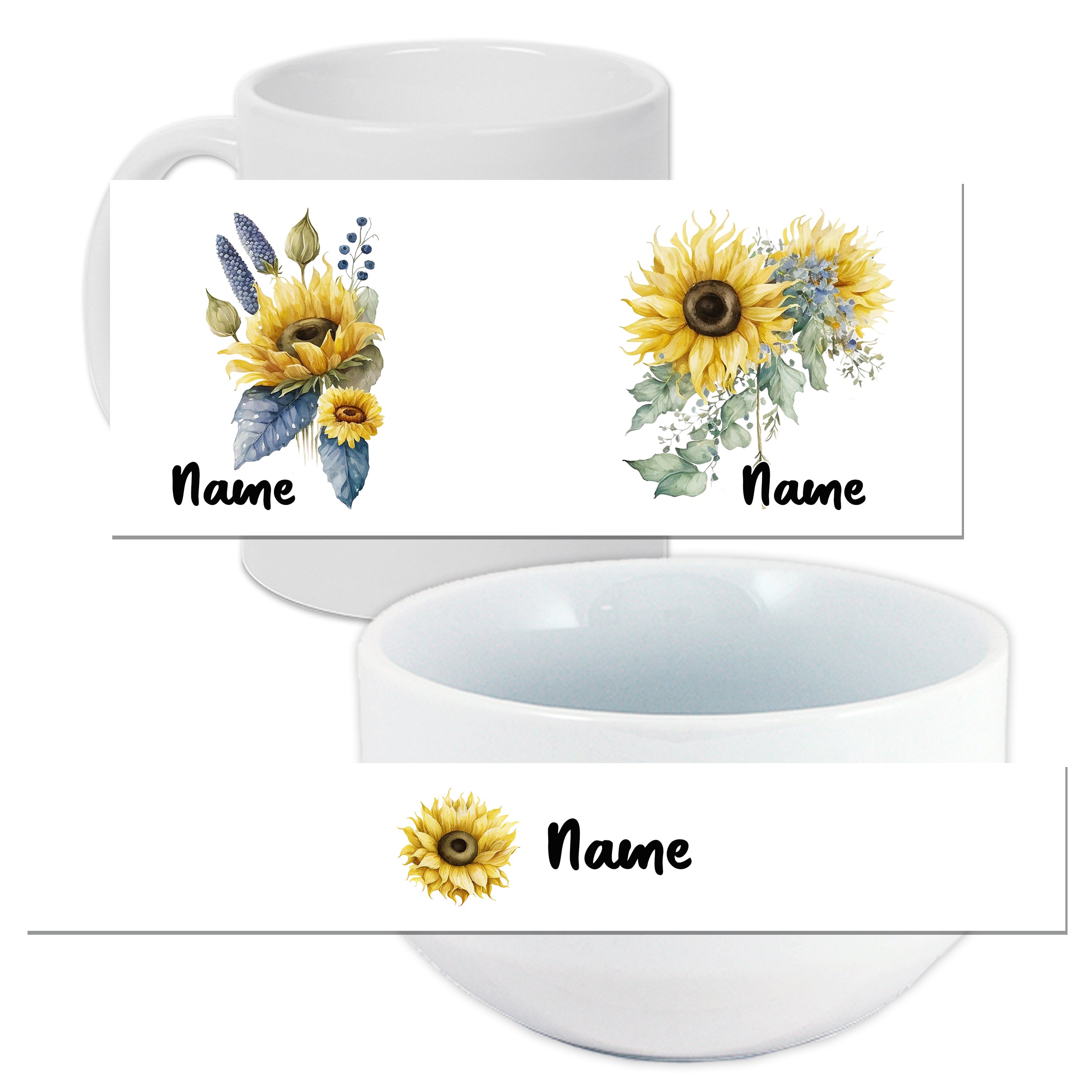 Set Müslischale mit Tasse Sonnenblume