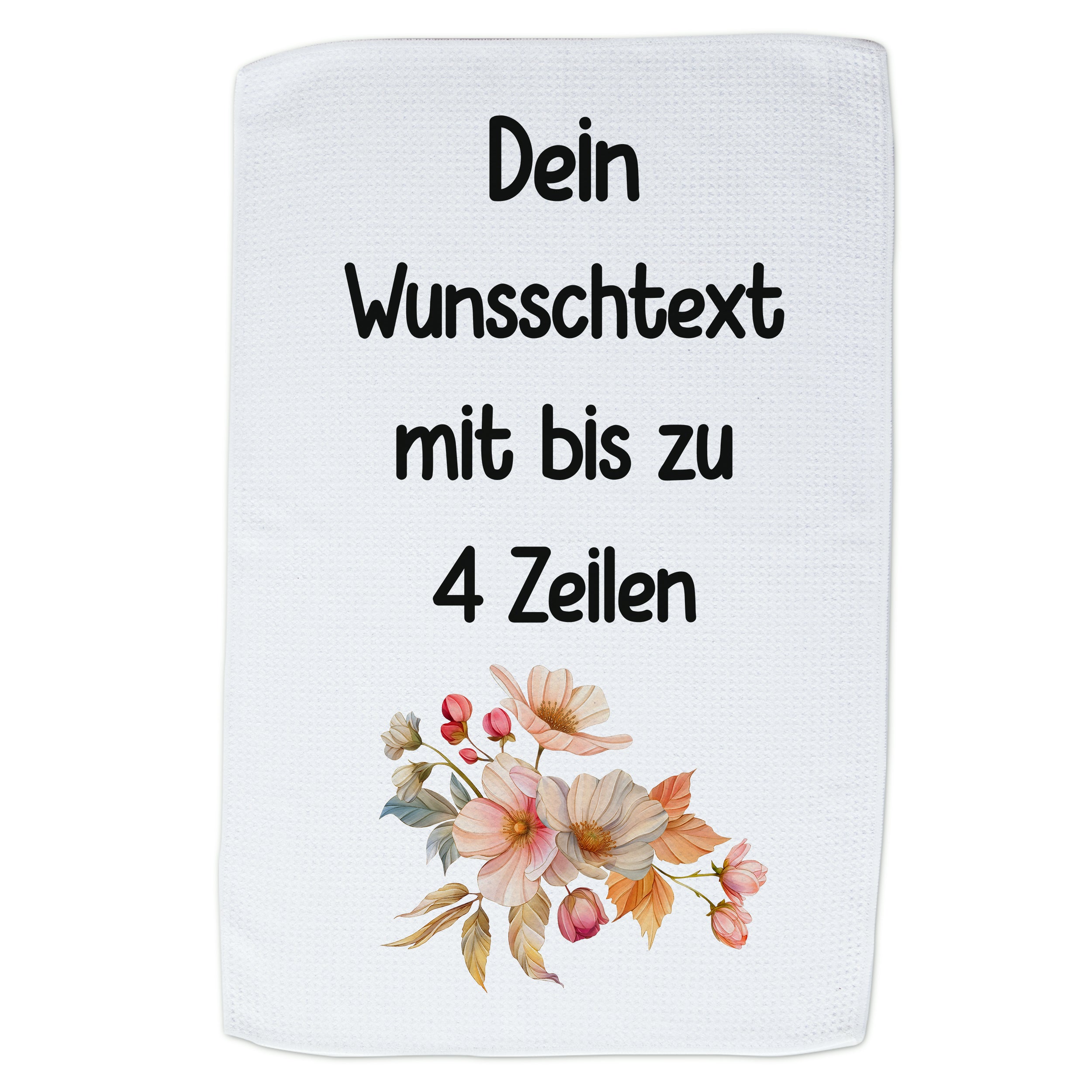 Geschirrtuch mit Blumendesign